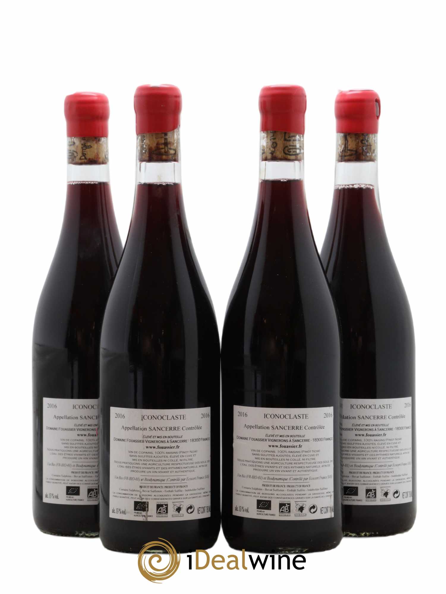 Sancerre Fouassier (Domaine) Iconoclaste 2016 - Lot de 4 bouteilles - 1