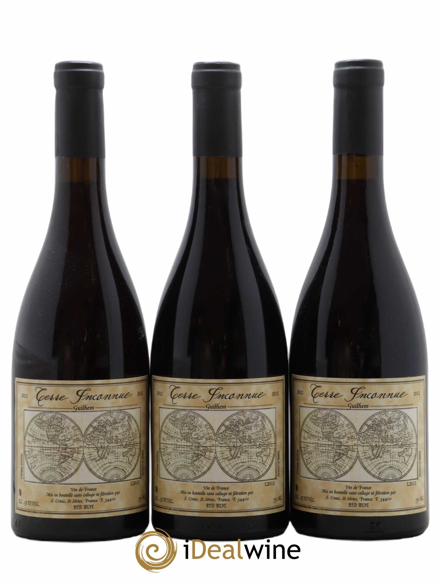 Vin de France Guilhem Terre Inconnue 2012 - Lot de 3 bouteilles - 0