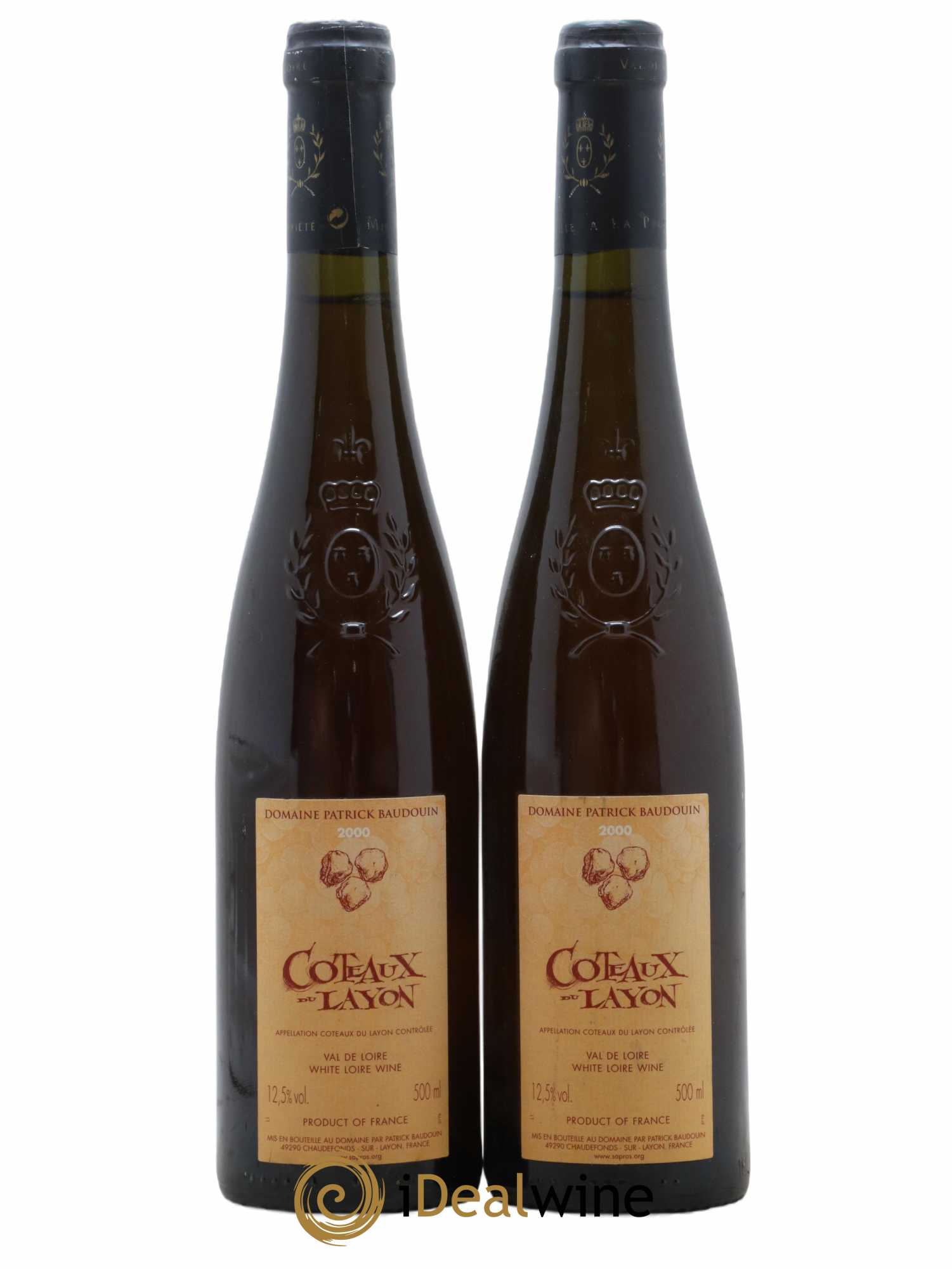Coteaux du Layon 2000 - Posten von 2 Flaschen - 0