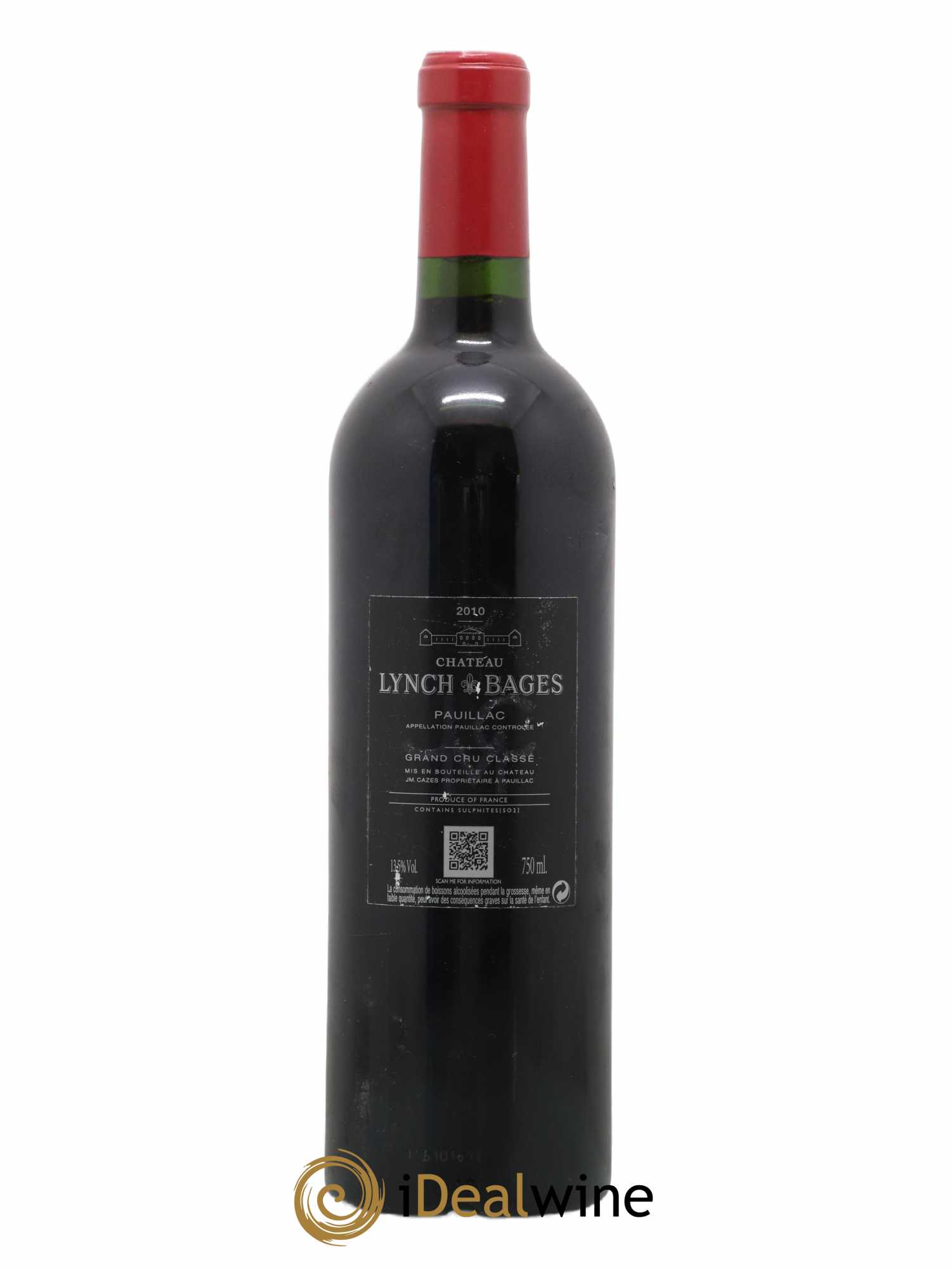 Château Lynch Bages 5ème Grand Cru Classé 2010 - Lot de 1 bouteille - 1