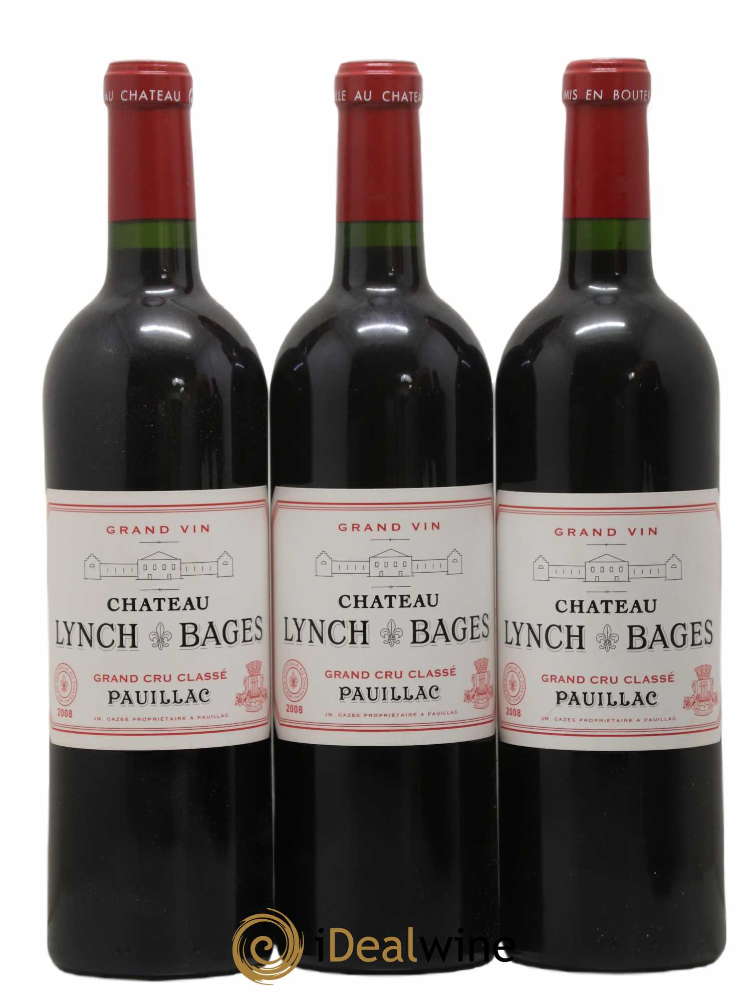 Château Lynch Bages 5ème Grand Cru Classé 2008 - Lot de 12 bouteilles - 2