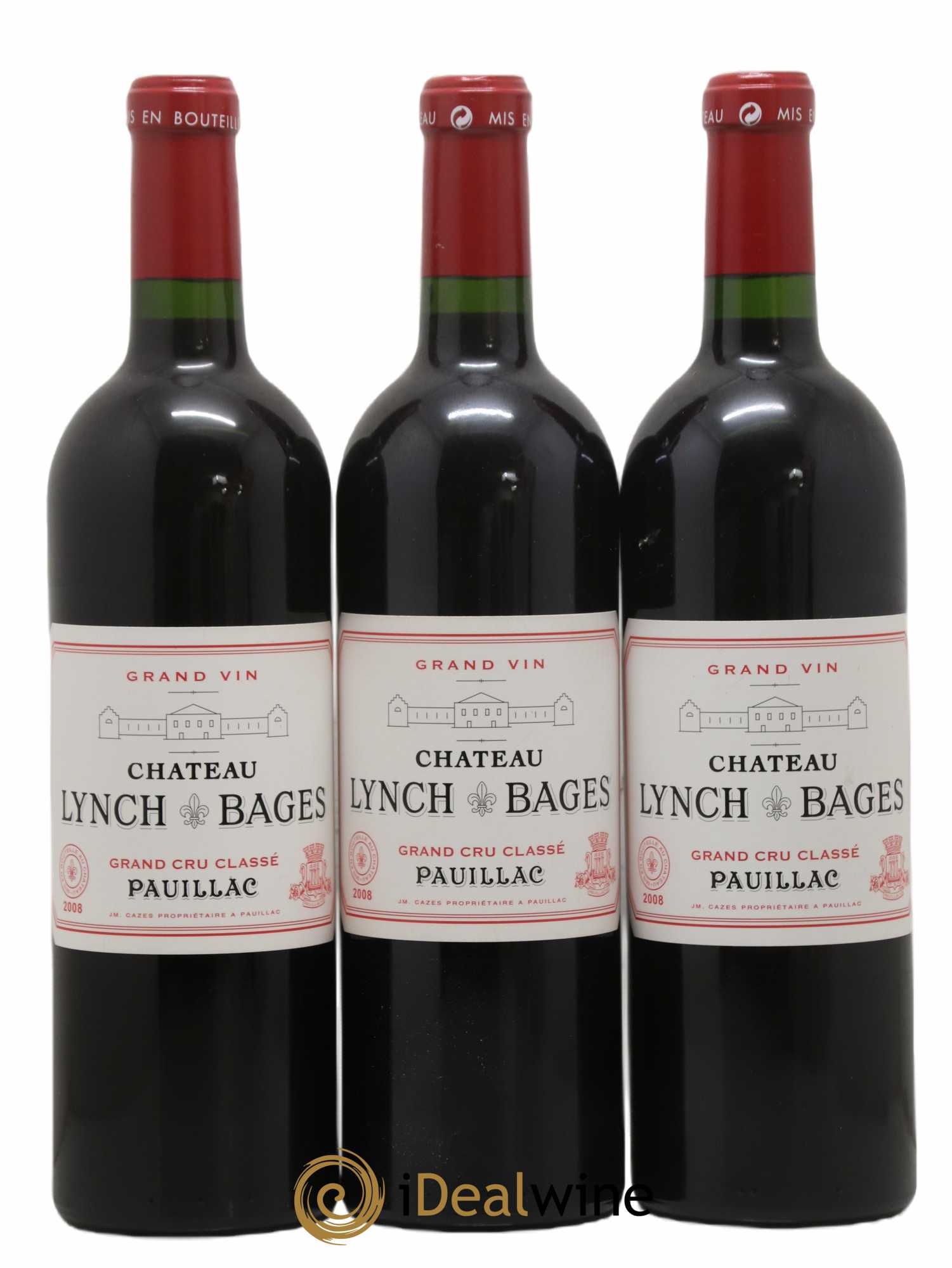 Château Lynch Bages 5ème Grand Cru Classé 2008 - Lot de 12 bouteilles - 3