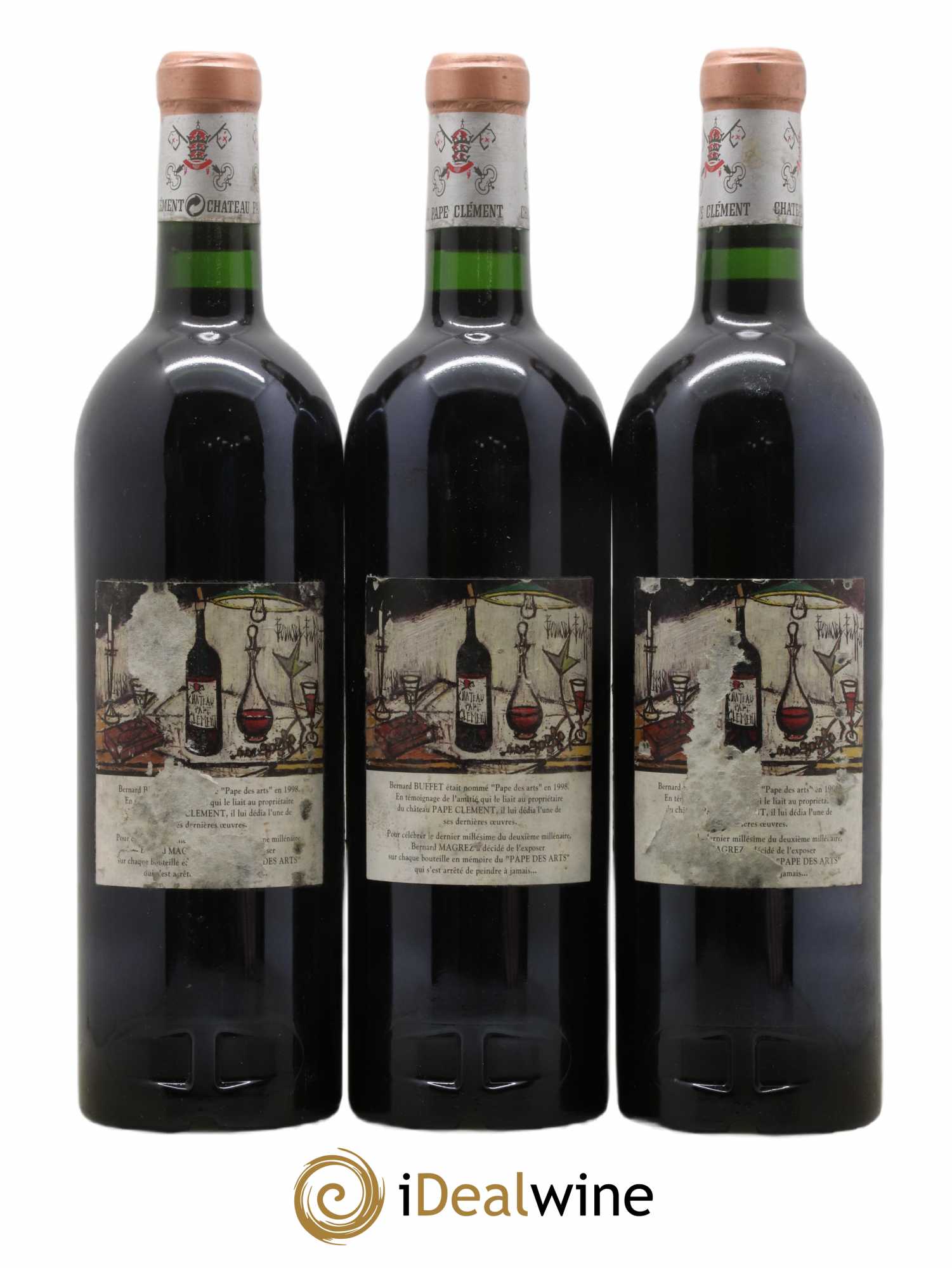 Château Pape Clément Cru Classé de Graves 2000 - Lot of 3 bottles - 1