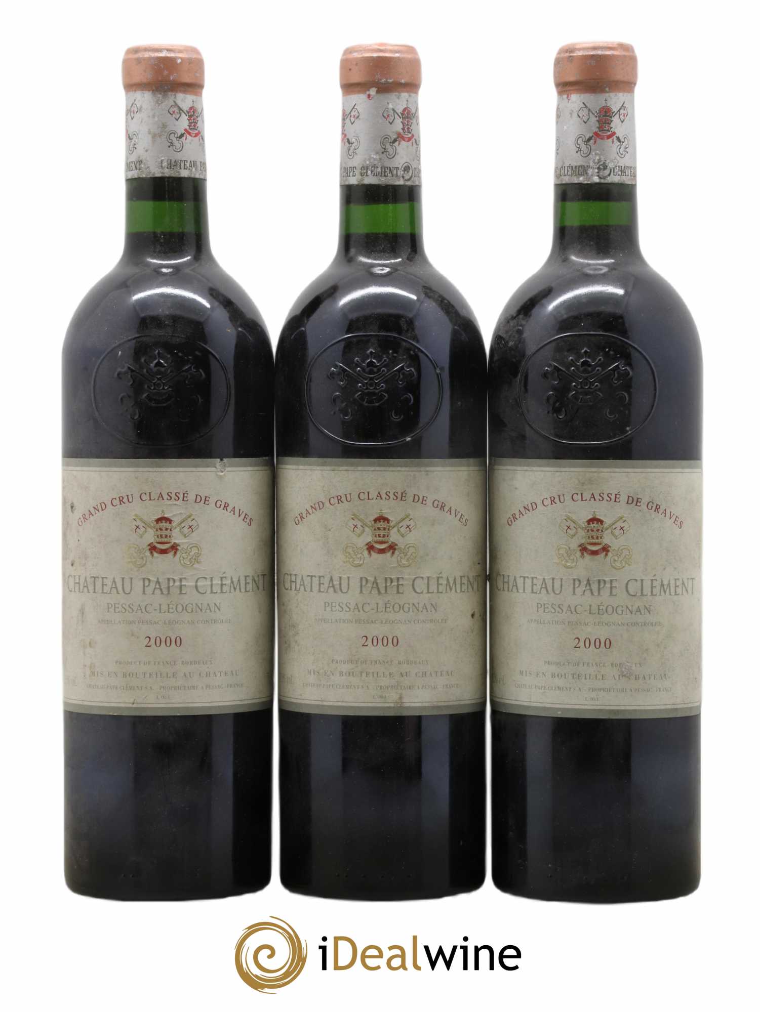 Château Pape Clément Cru Classé de Graves 2000 - Lot of 3 bottles - 0
