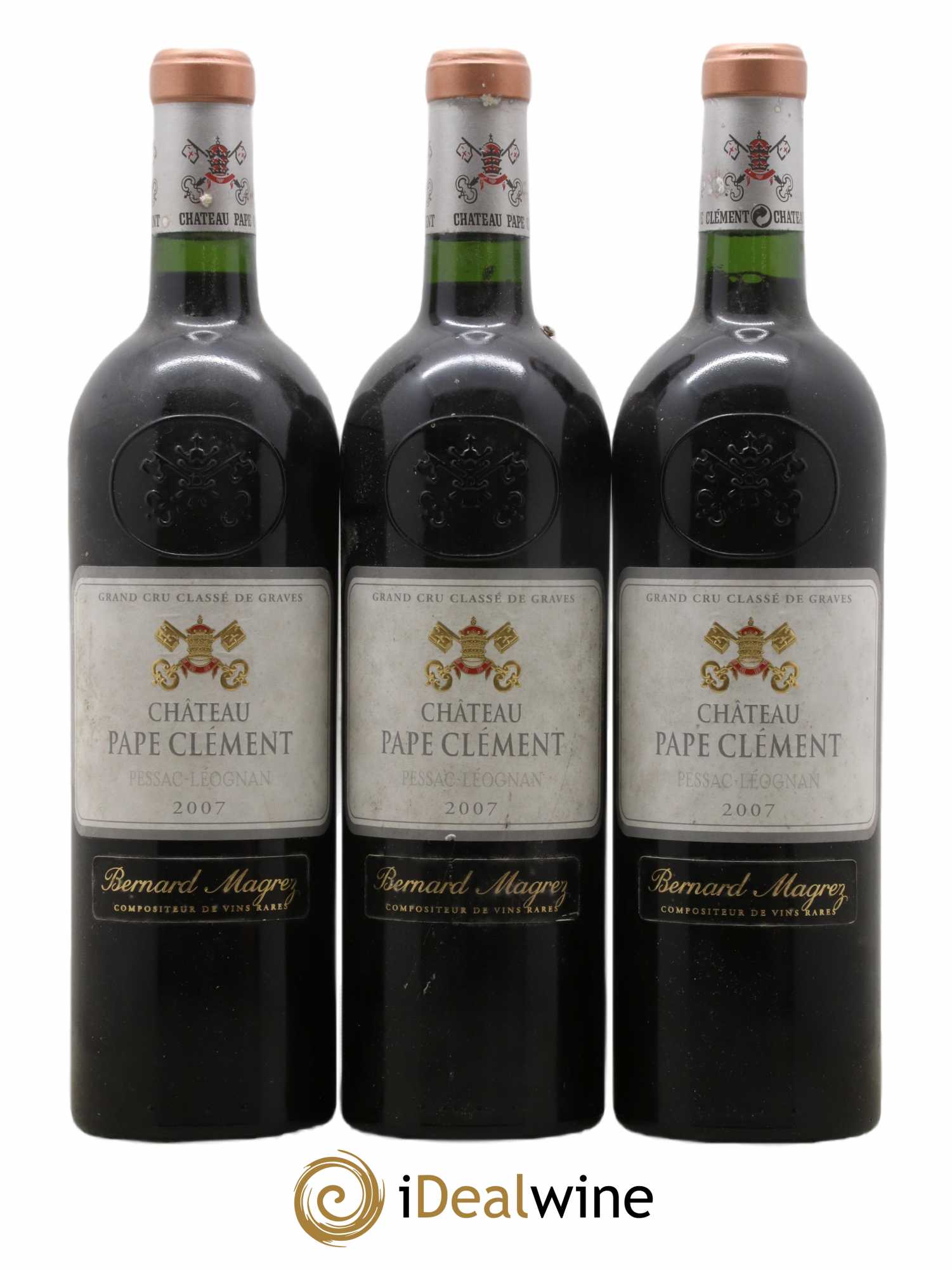 Château Pape Clément Cru Classé de Graves 2007 - Lot de 3 bouteilles - 0