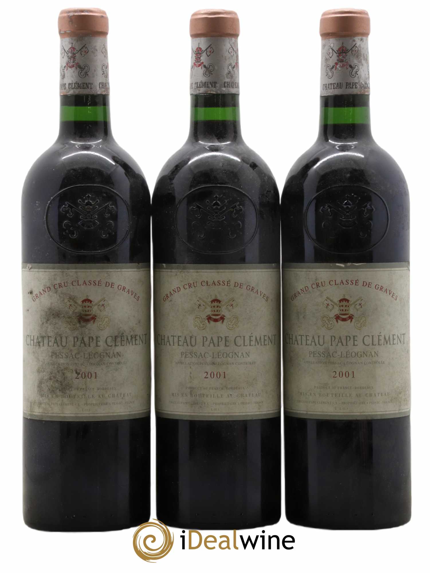 Château Pape Clément Cru Classé de Graves 2001 - Lot of 3 bottles - 0