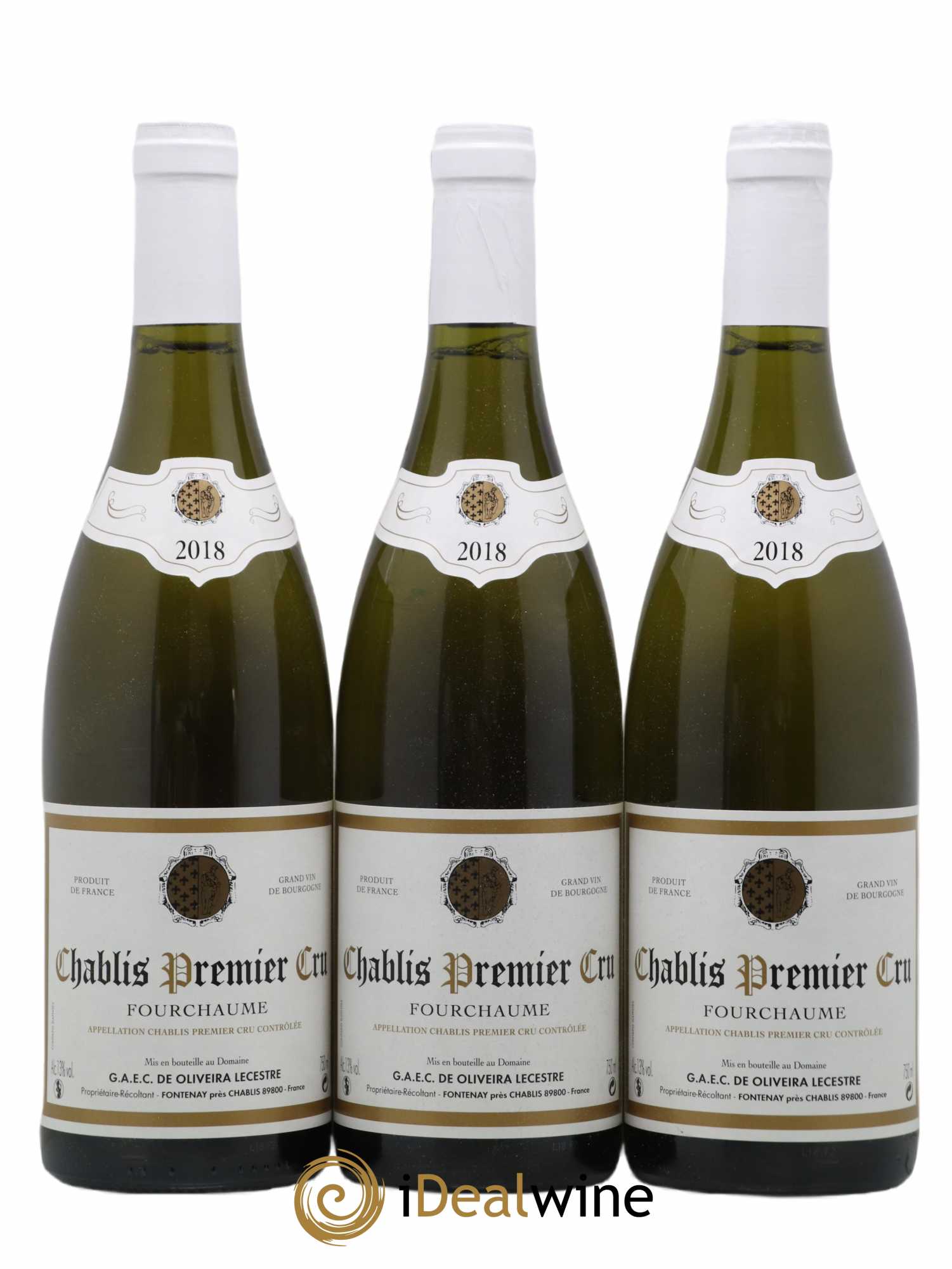 Chablis 1er Cru (senza prezzo di riserva) 2018 - Lotto di 3 bottiglie - 0
