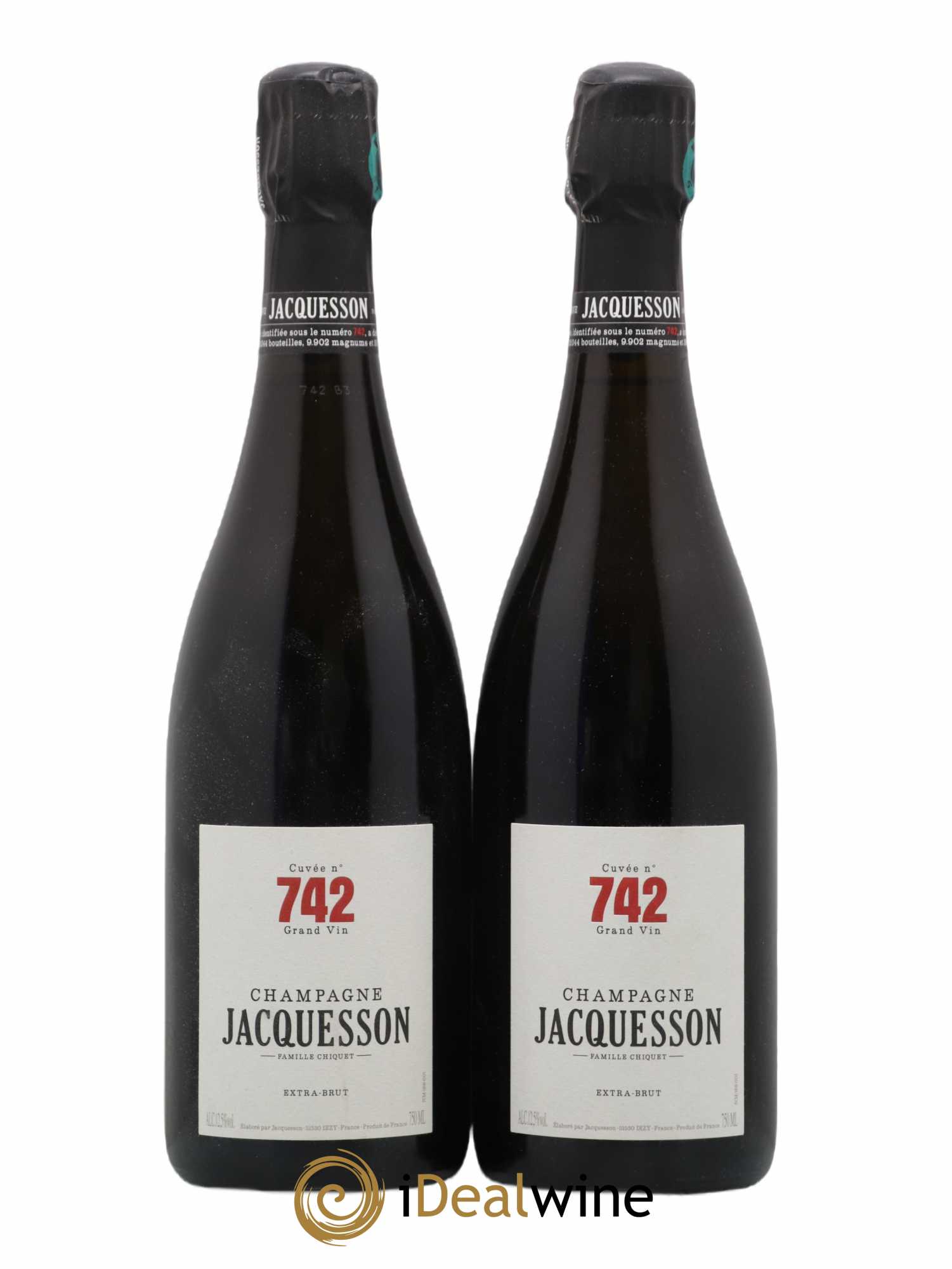 Cuvée 742 Extra-Brut Jacquesson Extra Brut - Lot de 2 bouteilles - 0