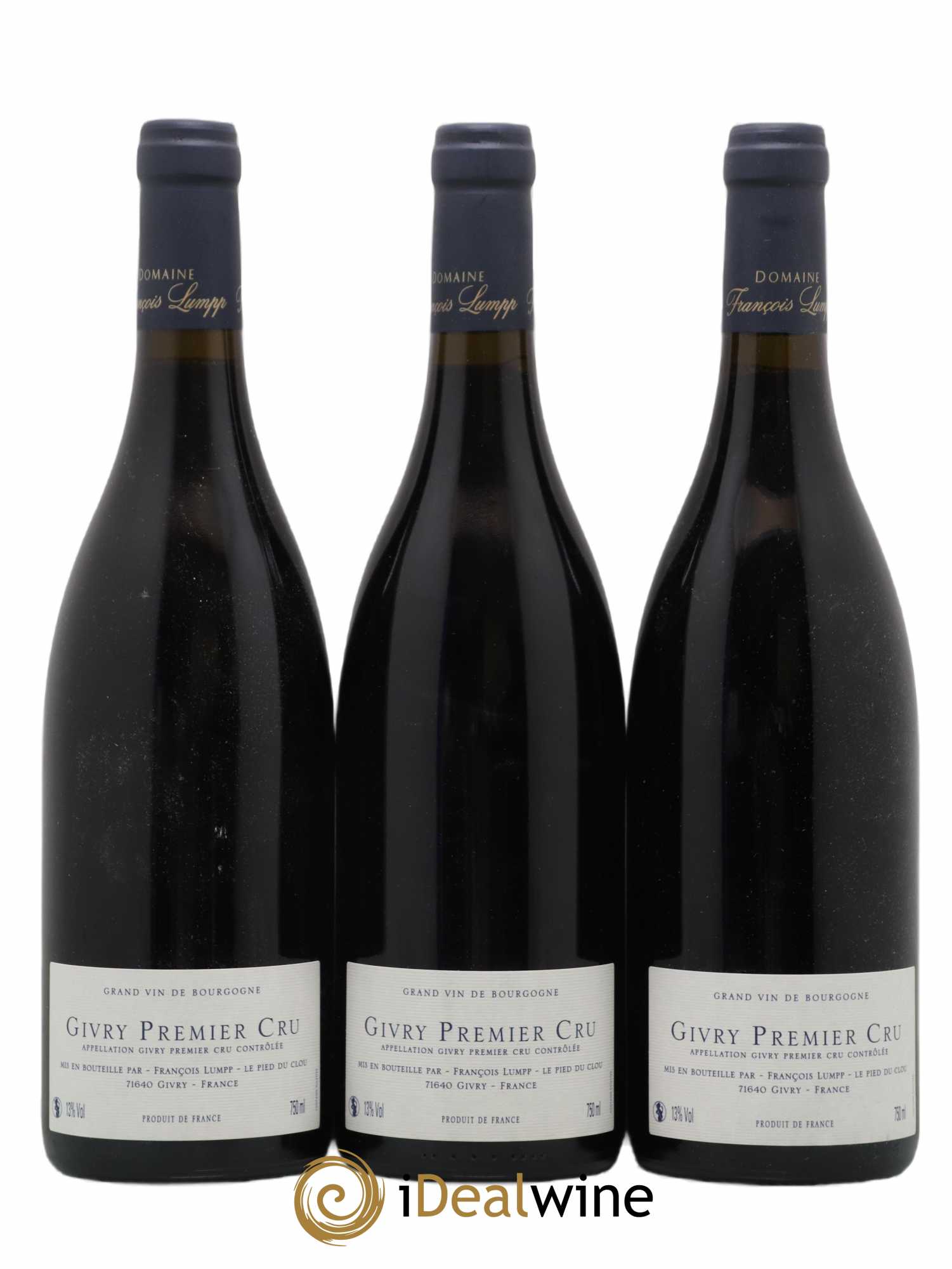 Givry 1er Cru Clos Jus François Lumpp (Domaine) 2018 - Lot de 3 bouteilles - 1