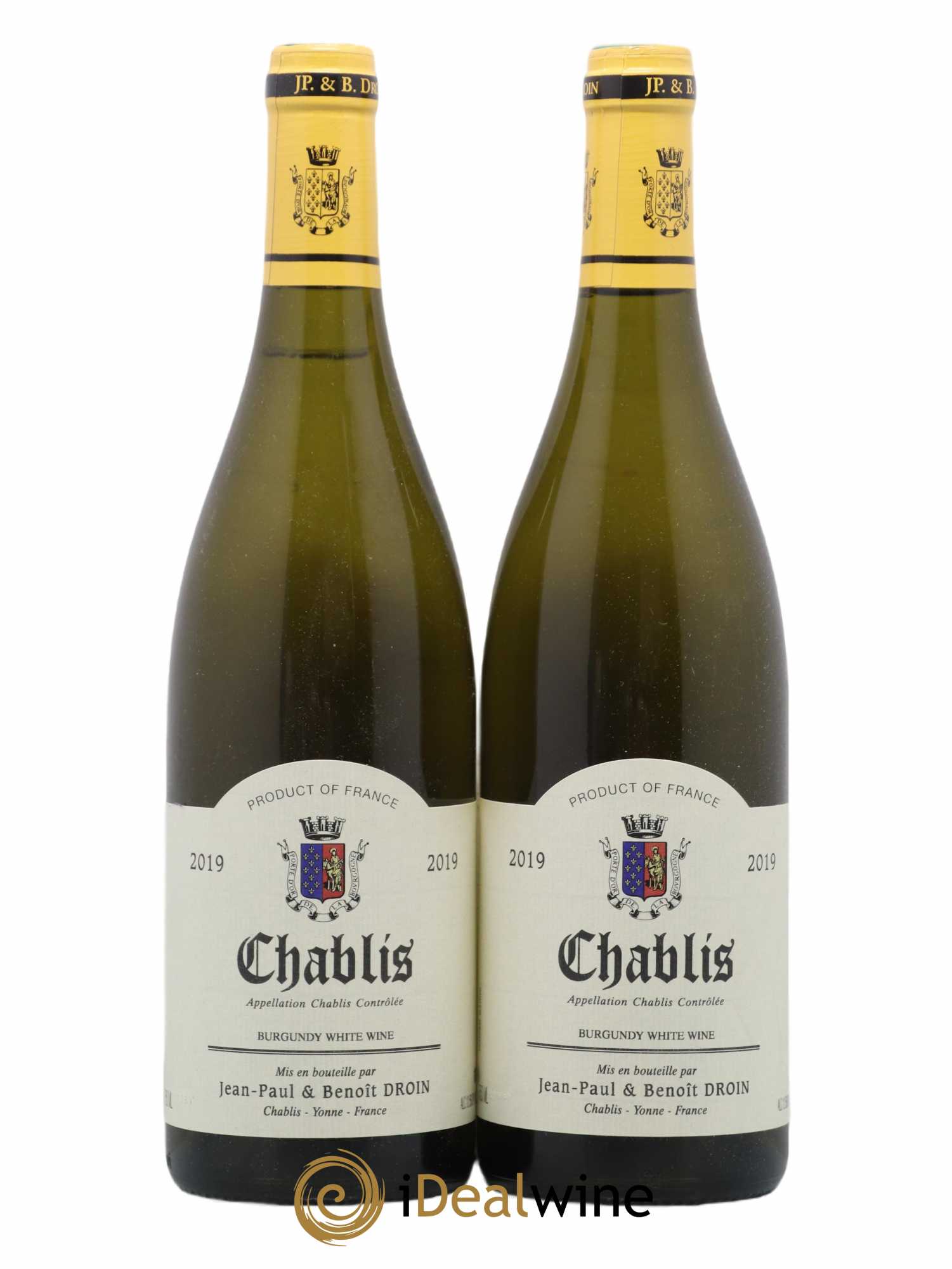 Chablis Jean-Paul & Benoît Droin (Domaine) 2019 - Lot de 2 bouteilles - 0