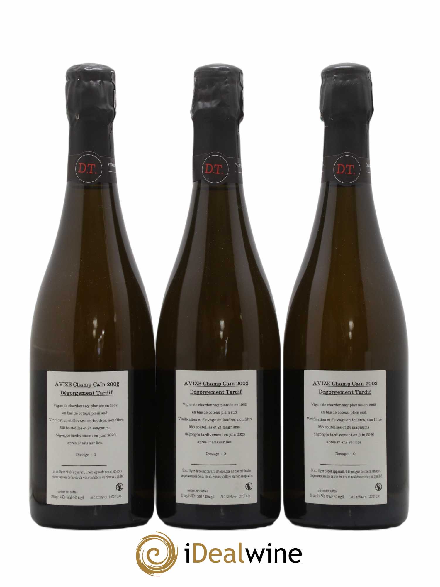Champagne 2002 - Posten von 3 Flaschen - 1