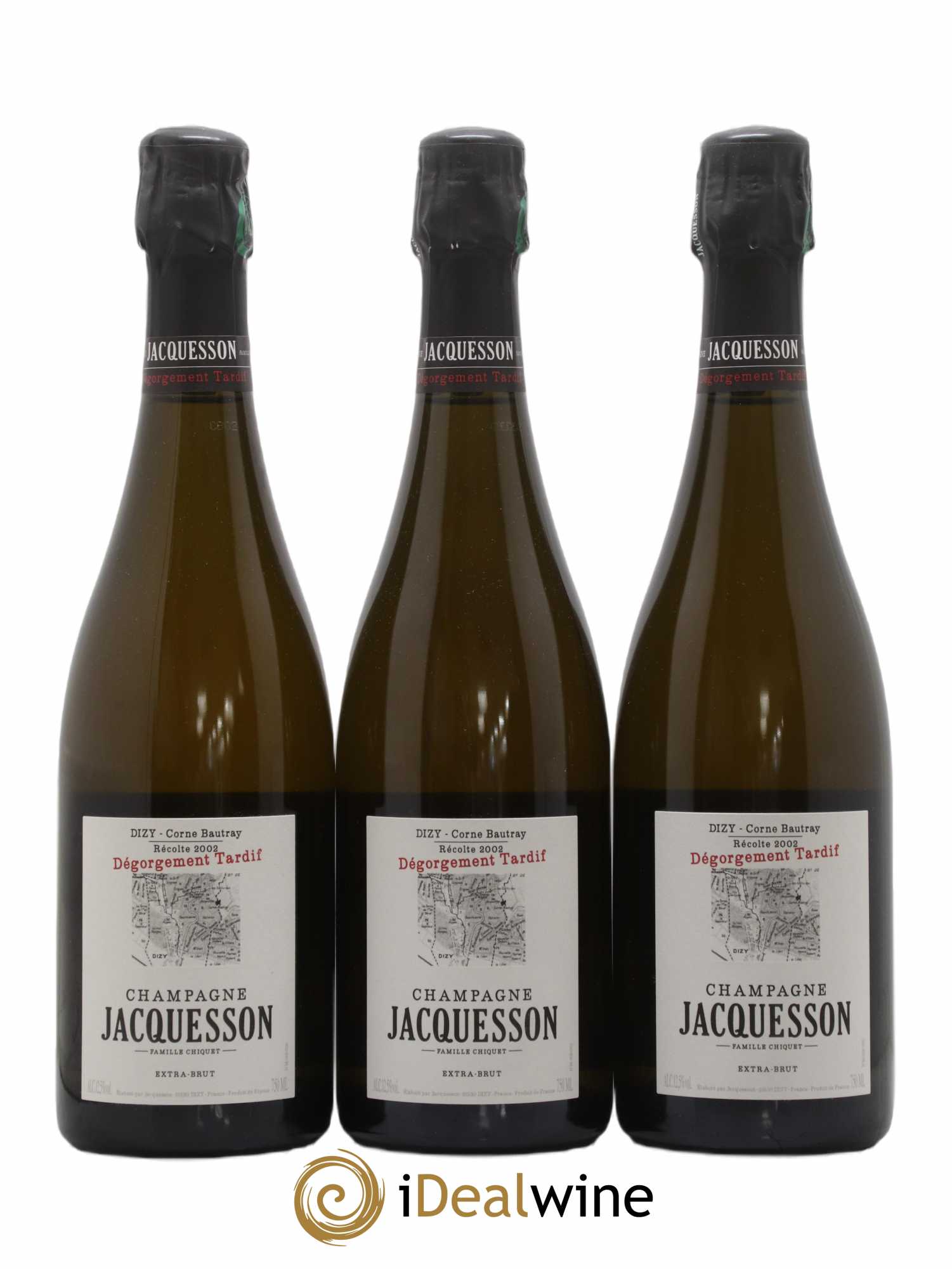 Champagne 2002 - Posten von 3 Flaschen - 0