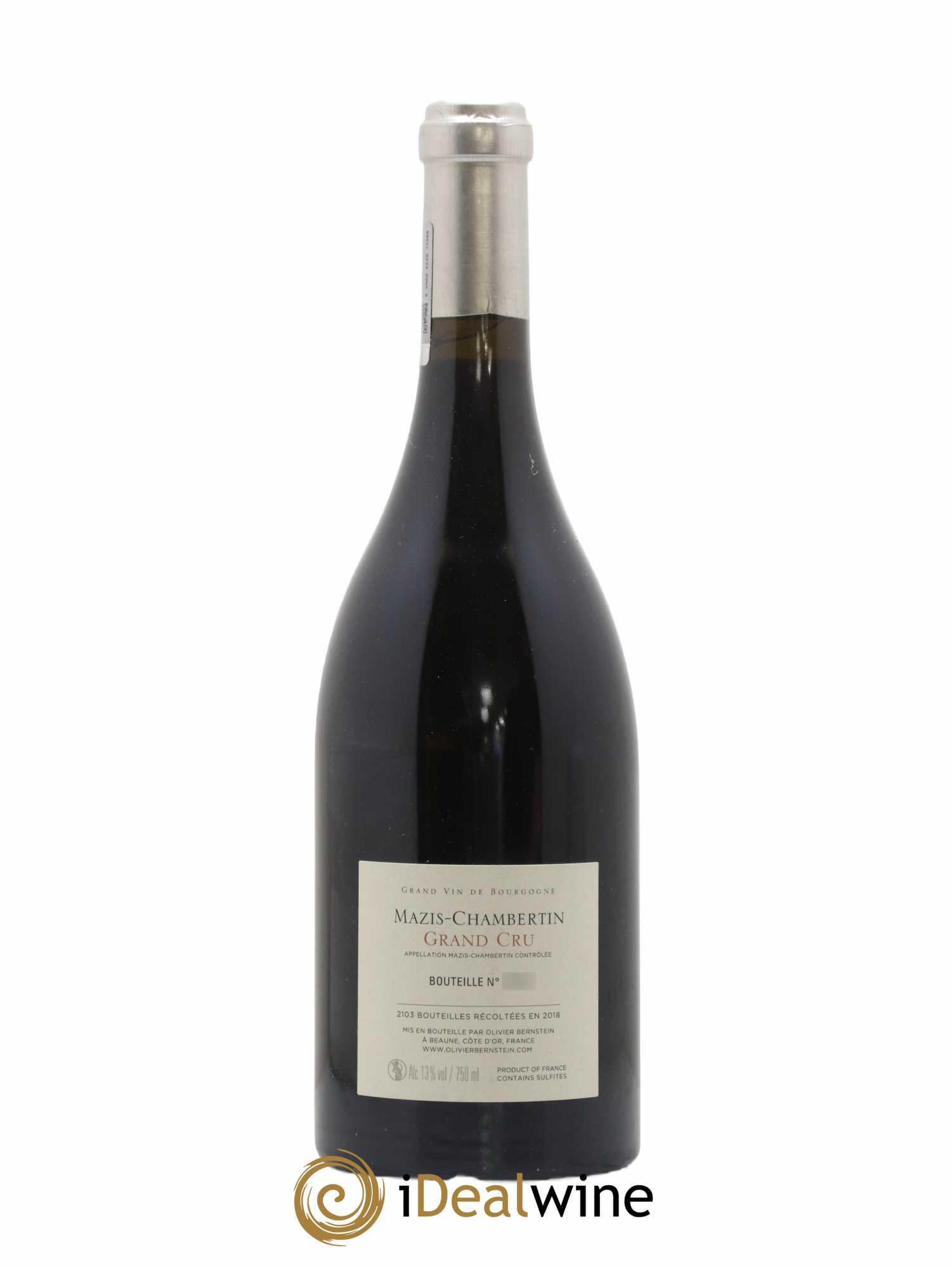 Mazis-Chambertin Grand Cru Olivier Bernstein 2018 - Lot de 1 bouteille - 1