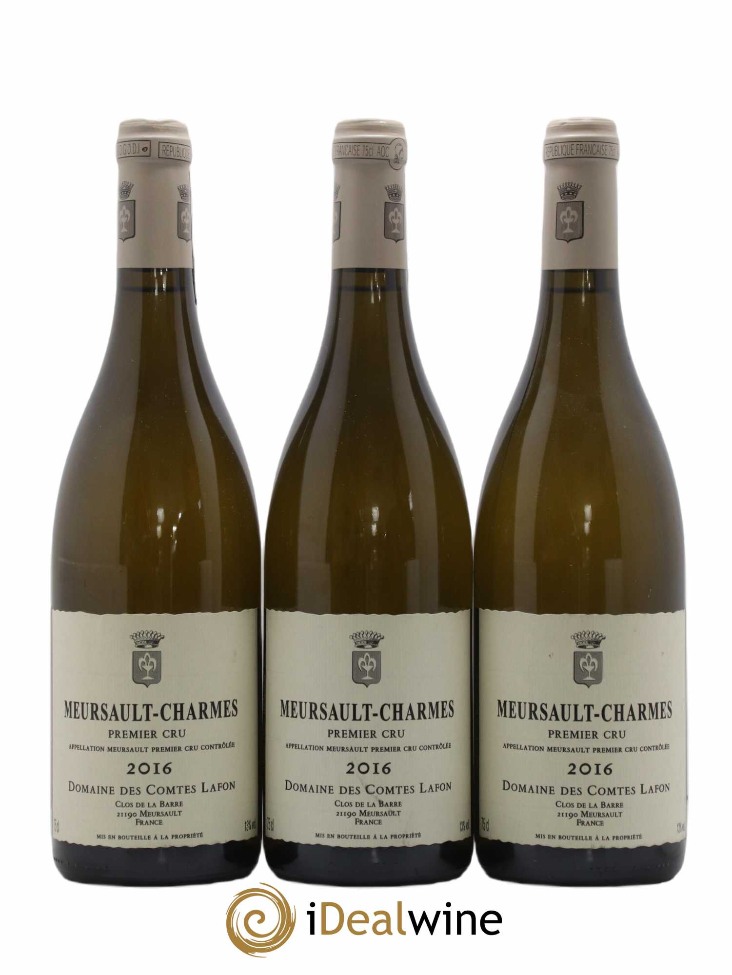 Meursault 1er Cru Charmes Comtes Lafon (Domaine des) 2016 - Lot de 3 bouteilles - 0
