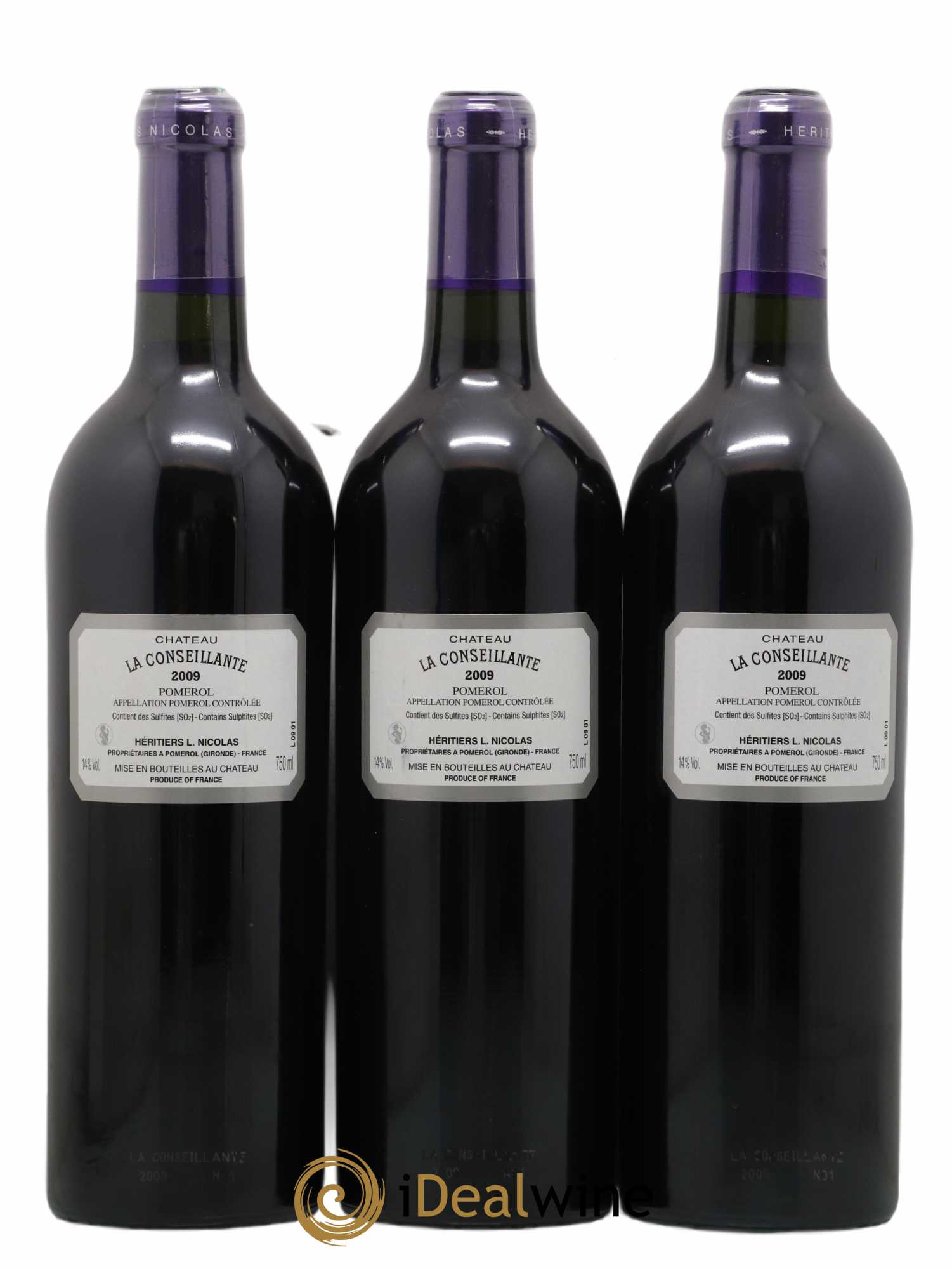 Château la Conseillante 2009 - Lot de 3 bouteilles - 1