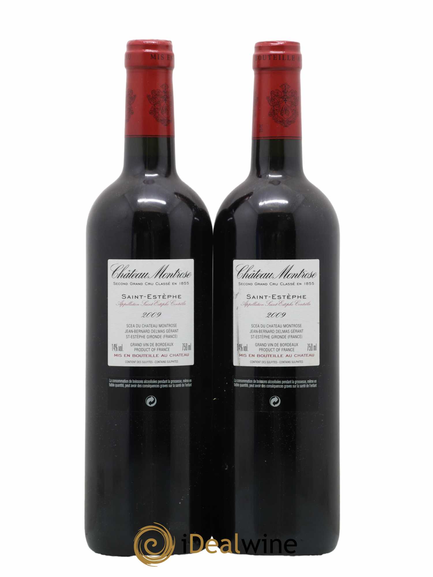Château Montrose 2ème Grand Cru Classé 2009 - Lot de 2 bouteilles - 1