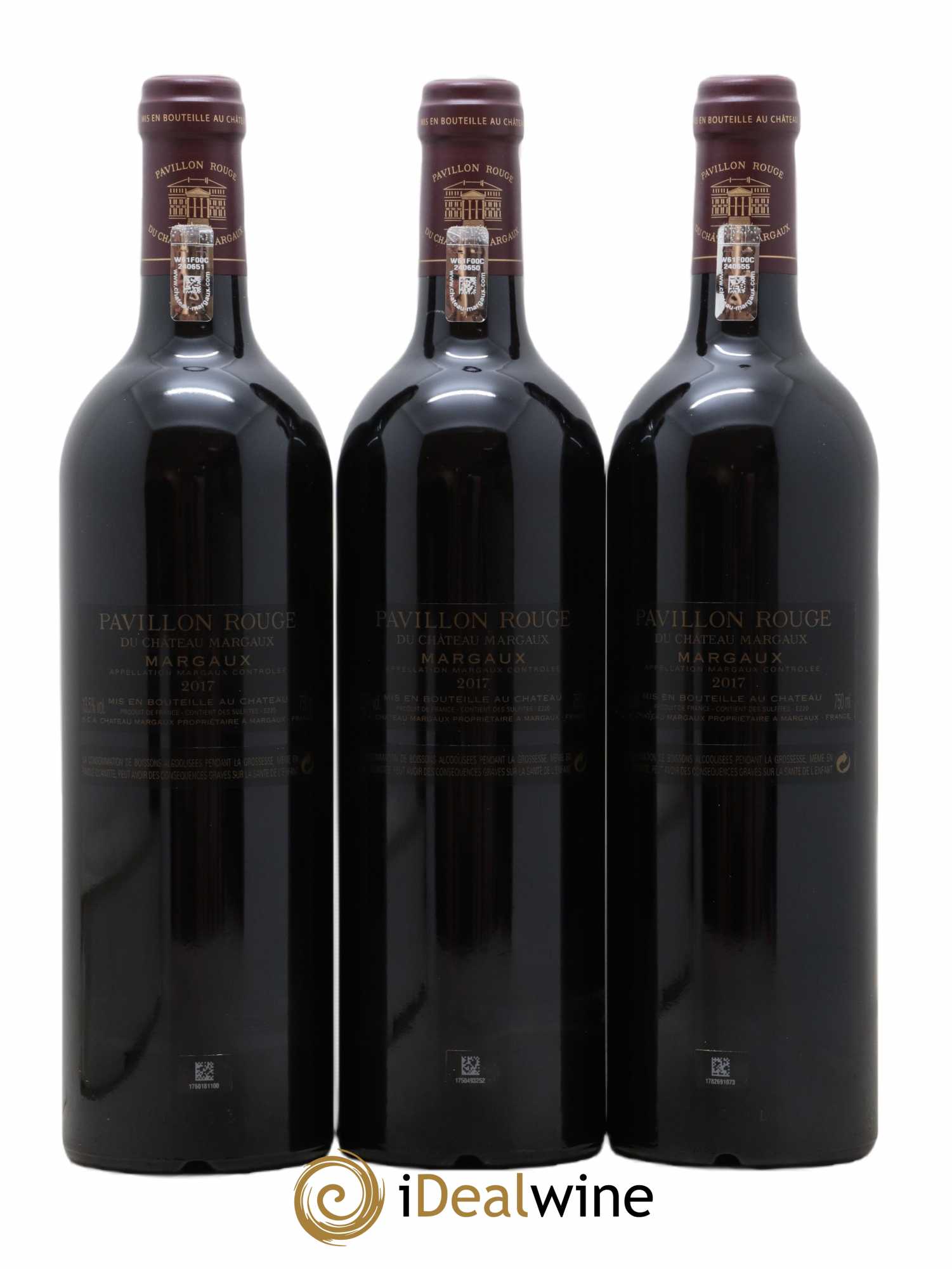 Pavillon Rouge du Château Margaux Second Vin 2017 - Lot de 3 bouteilles - 1