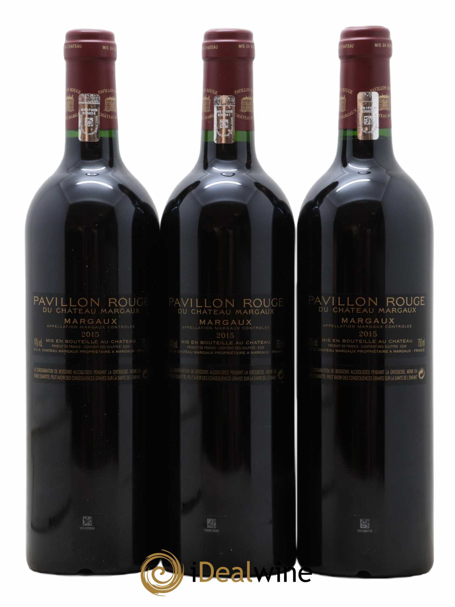 Pavillon Rouge du Château Margaux Second Vin 2015 - Lot de 3 bouteilles - 1