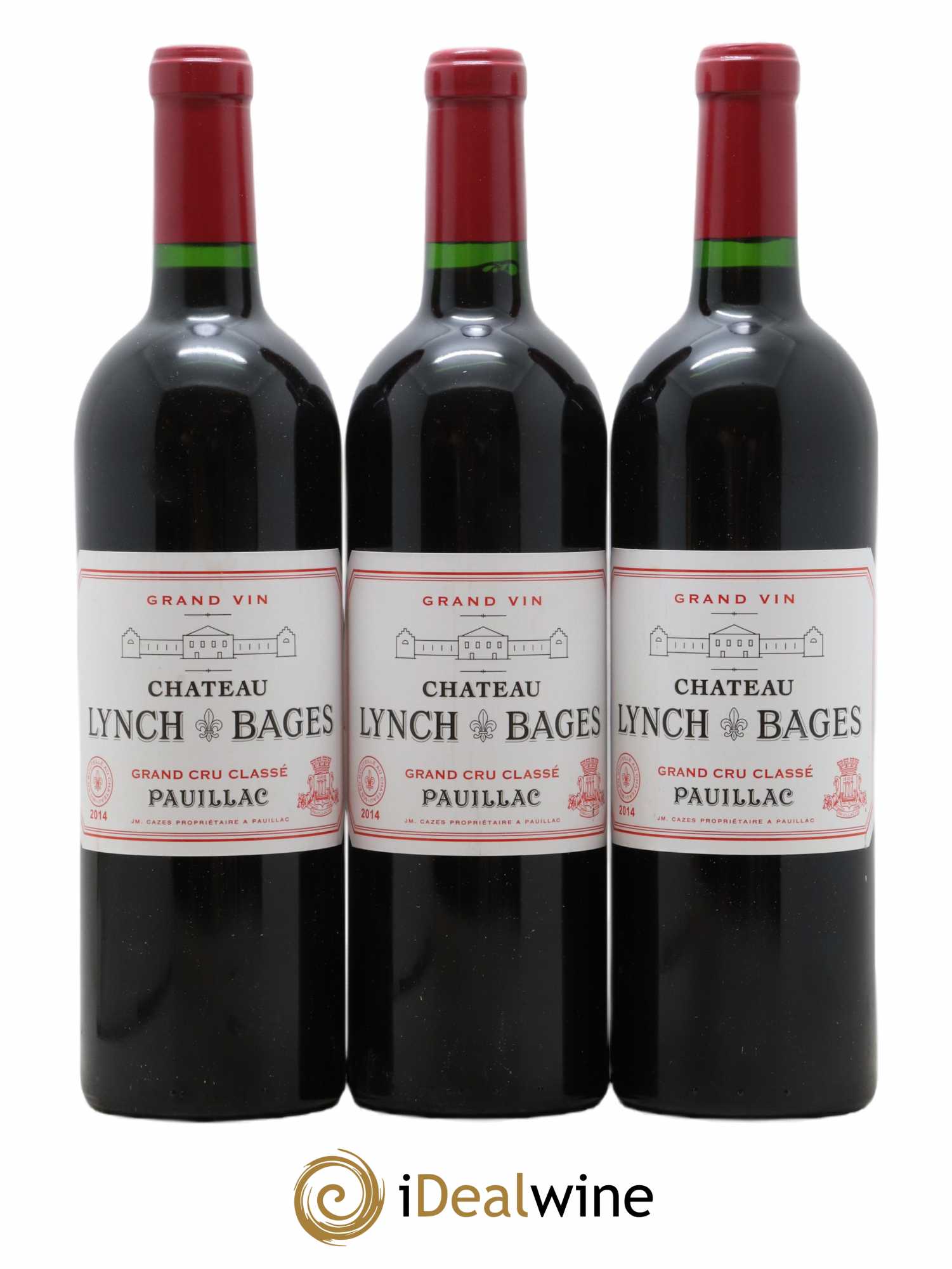 Château Lynch Bages 5ème Grand Cru Classé 2014 - Lot de 3 bouteilles - 0