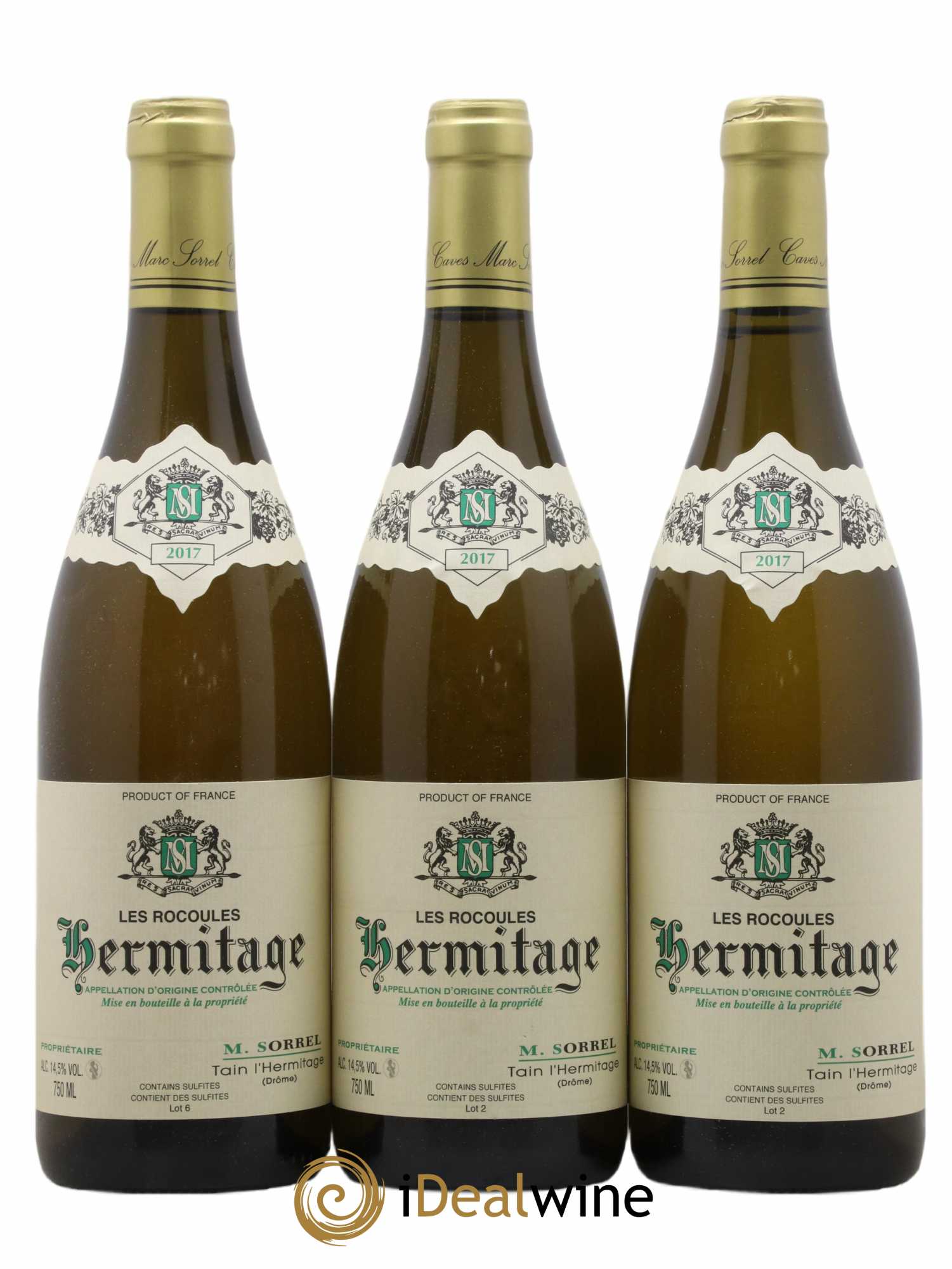 Hermitage Les Rocoules Marc Sorrel 2017 - Lot de 3 bouteilles - 0