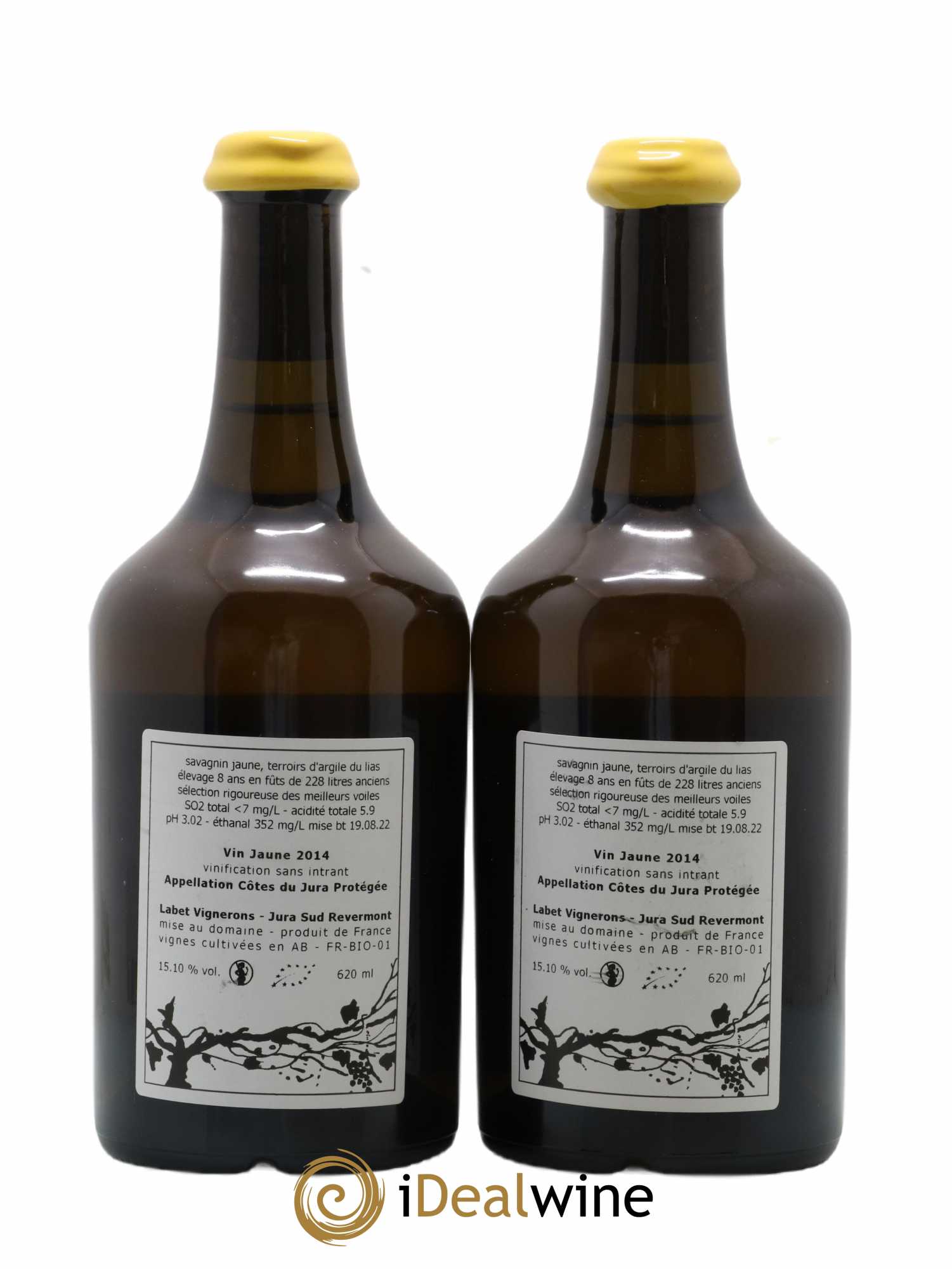Côtes du Jura Vin Jaune Romain - Julien - Charline Labet 2014 - Lot de 2 bouteilles - 1