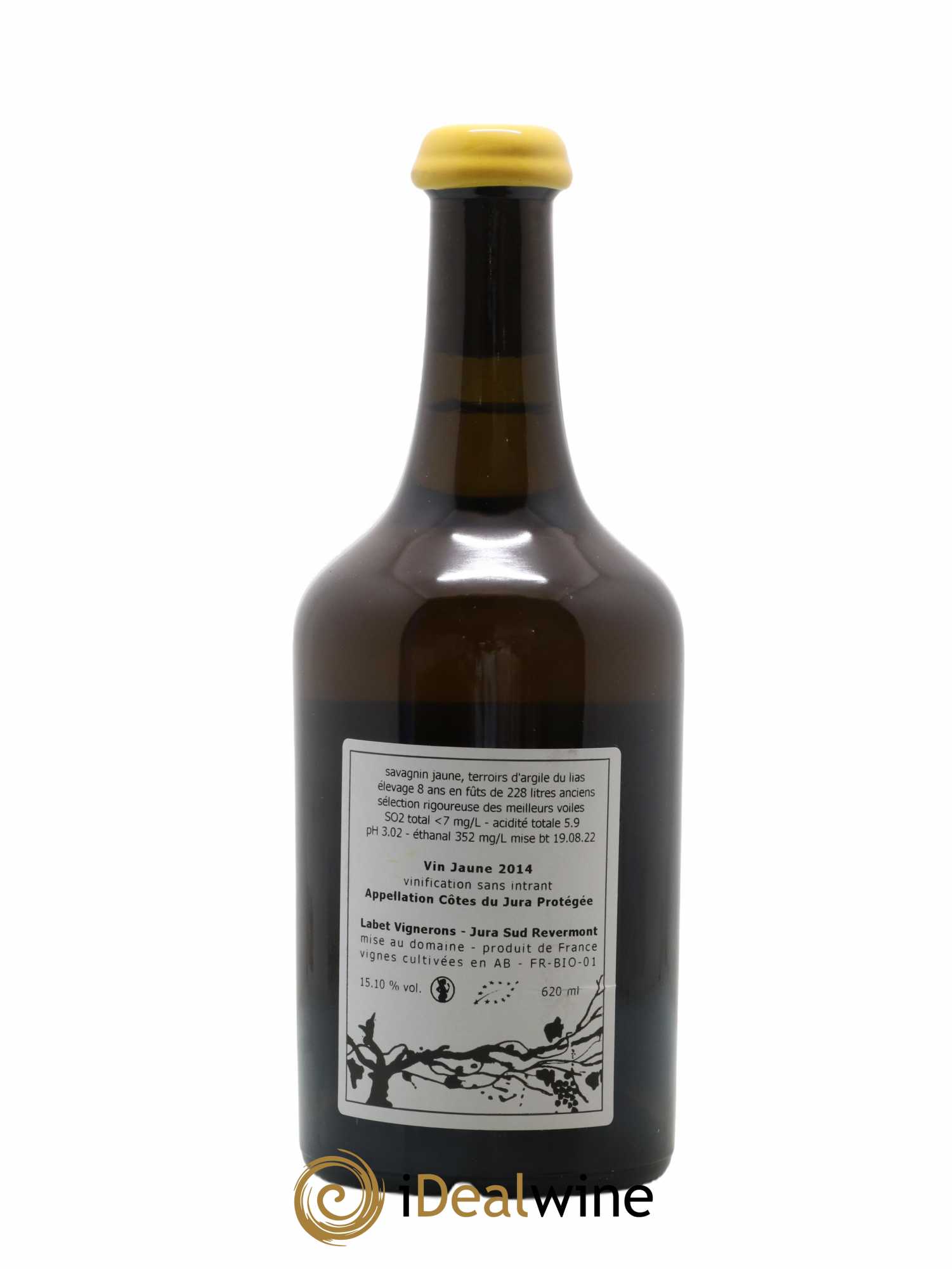 Côtes du Jura Vin Jaune Romain - Julien - Charline Labet 2014 - Lot de 1 bouteille - 1