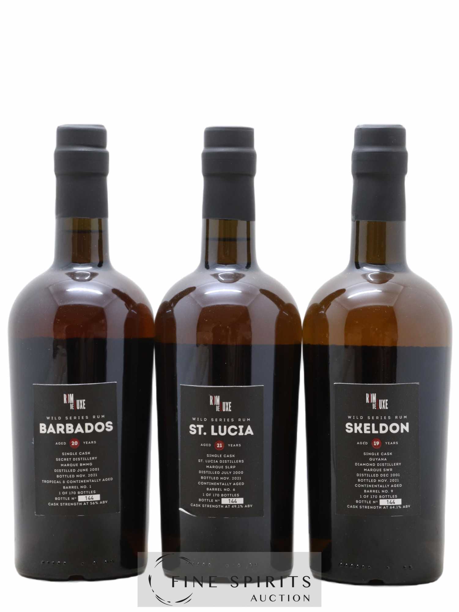 Rom de Luxe Of. Wild Series Tasting Kit 3x70cl Volume 1 - Lot of 1 bottle - 2