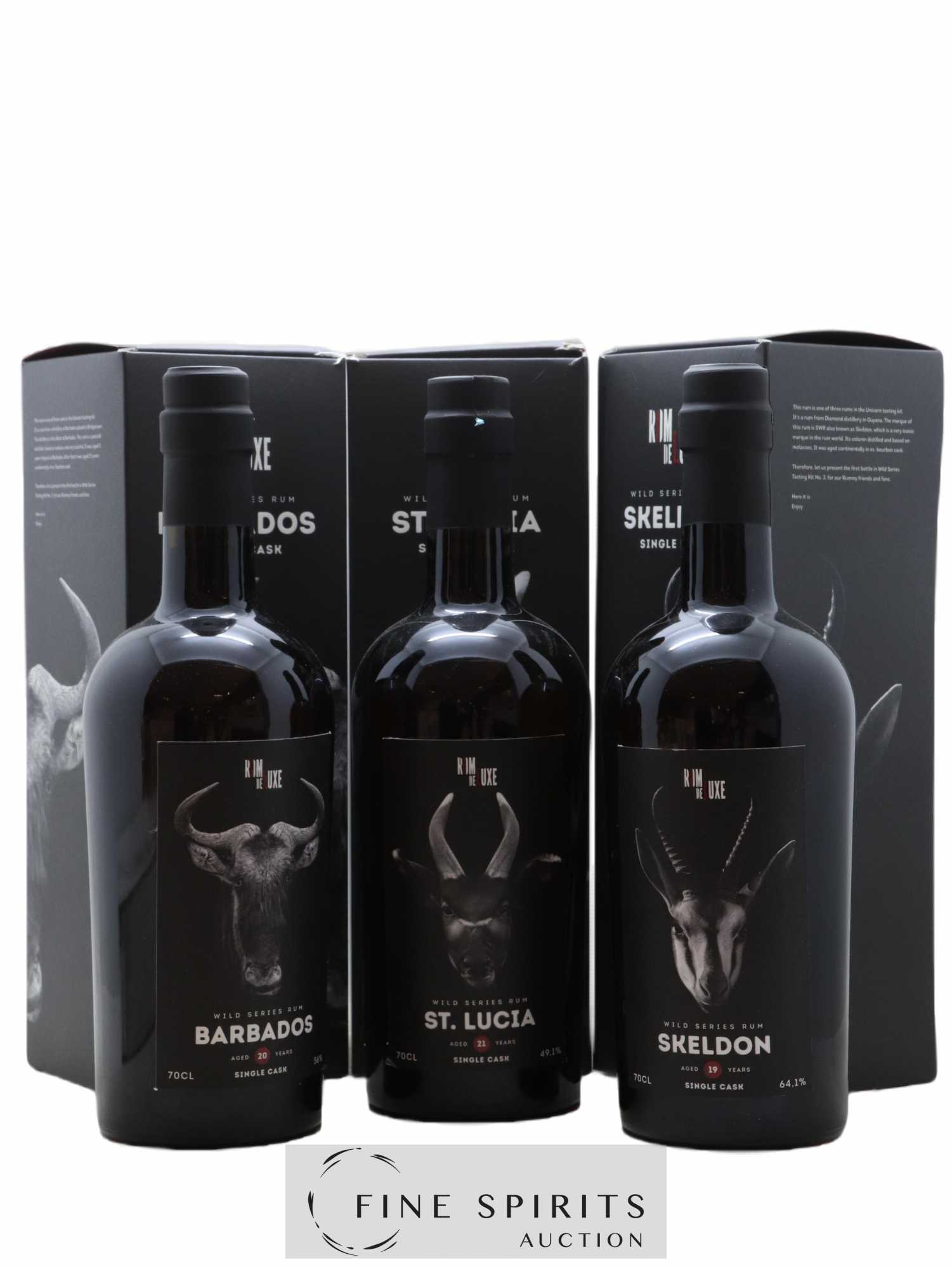 Rom de Luxe Of. Wild Series Tasting Kit 3x70cl Volume 1 - Lot of 1 bottle - 0