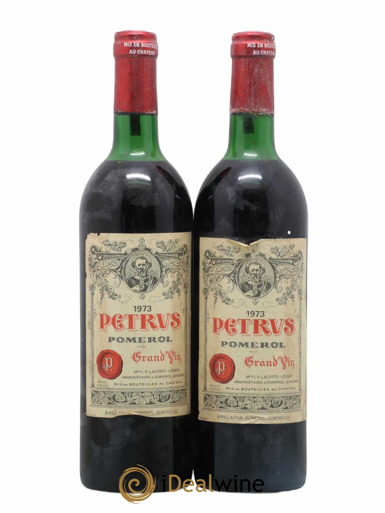 Petrus 1973 - Lot de 2 bouteilles - 0