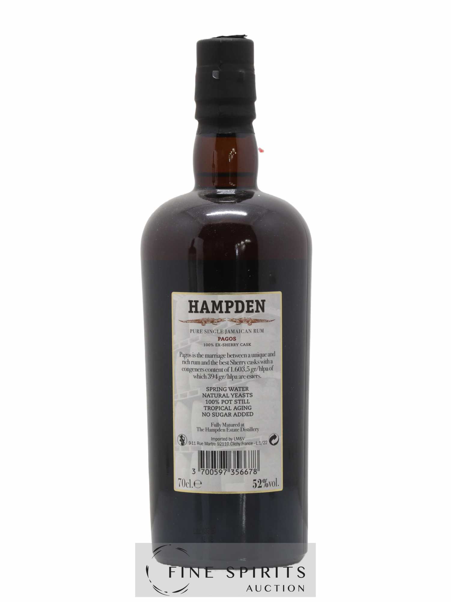Hampden Of. Pagos Ex-Sherry Cask LM&V - Lot of 1 bottle - 2