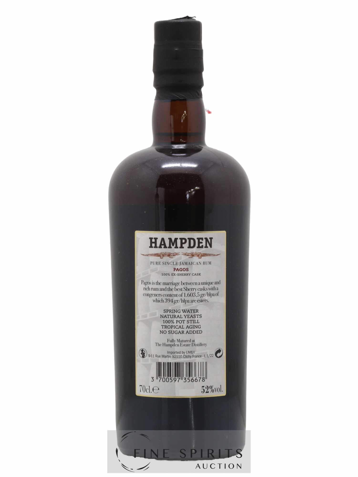 Hampden Of. Pagos Ex-Sherry Cask LM&V - Lot of 1 bottle - 2