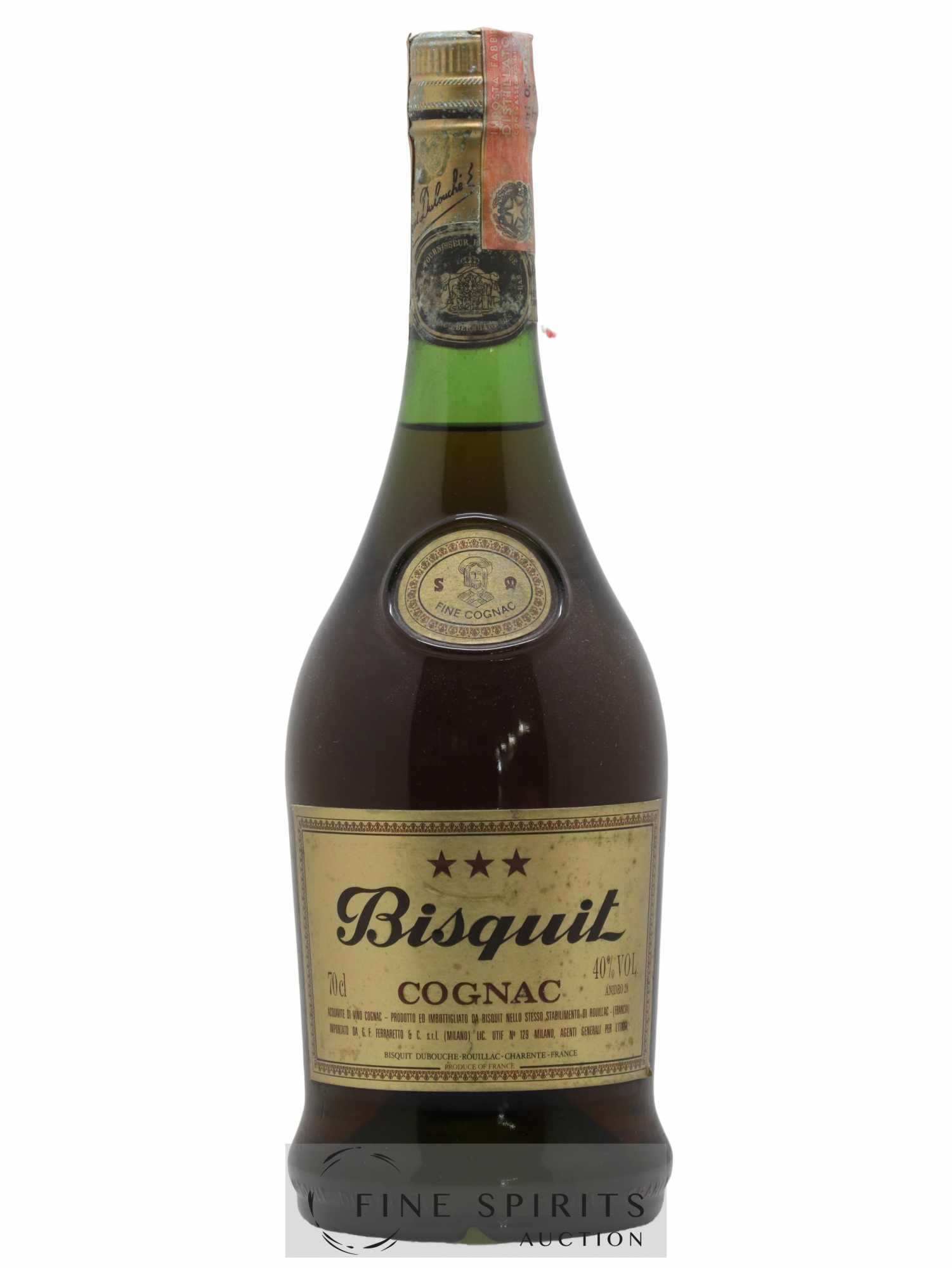 Bisquit Of. 3 Etoiles Ferraretto Import - Lot de 1 bouteille - 0