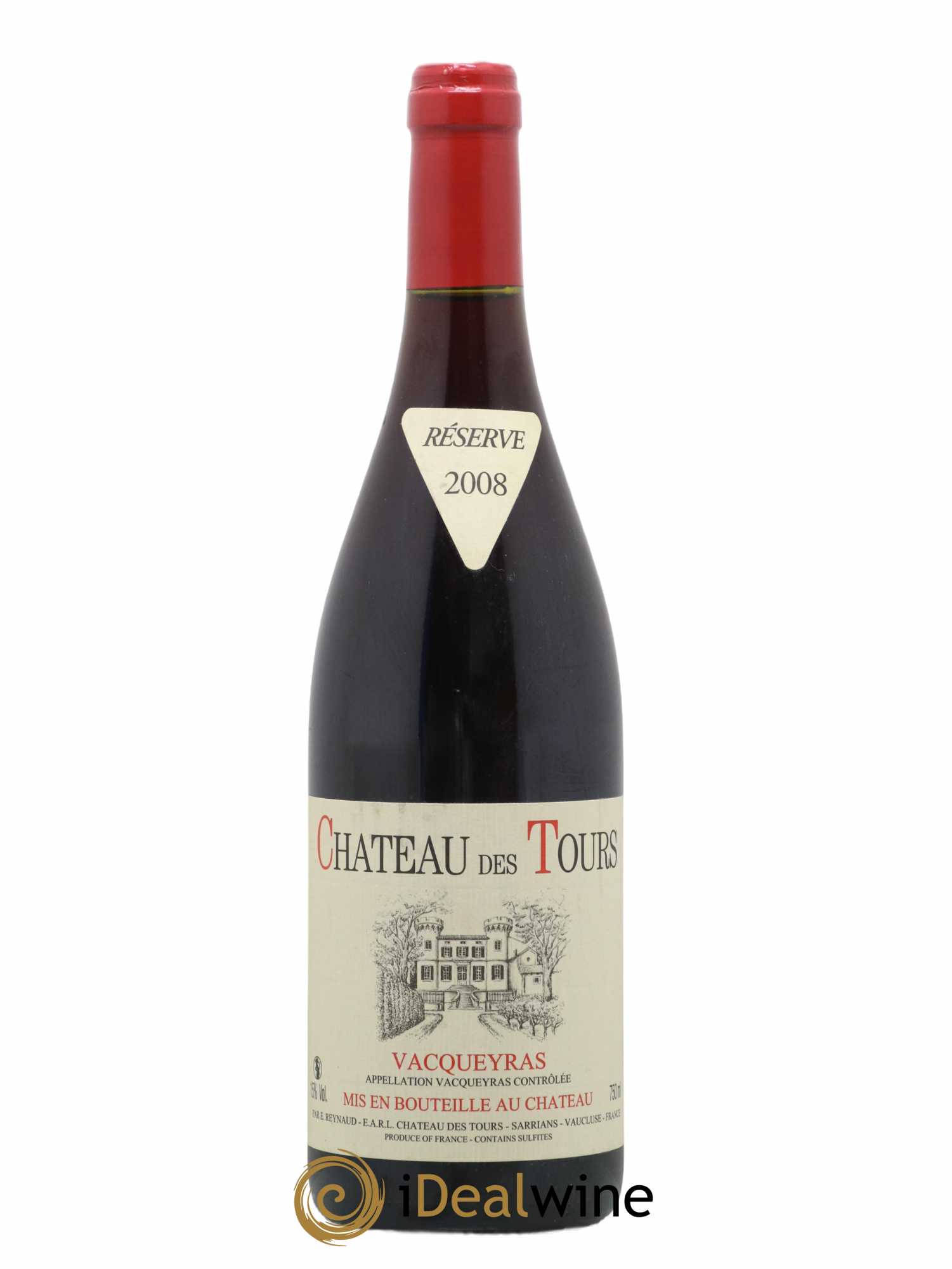 Vacqueyras Château des Tours Emmanuel Reynaud 2008 - Lot de 1 bouteille - 0