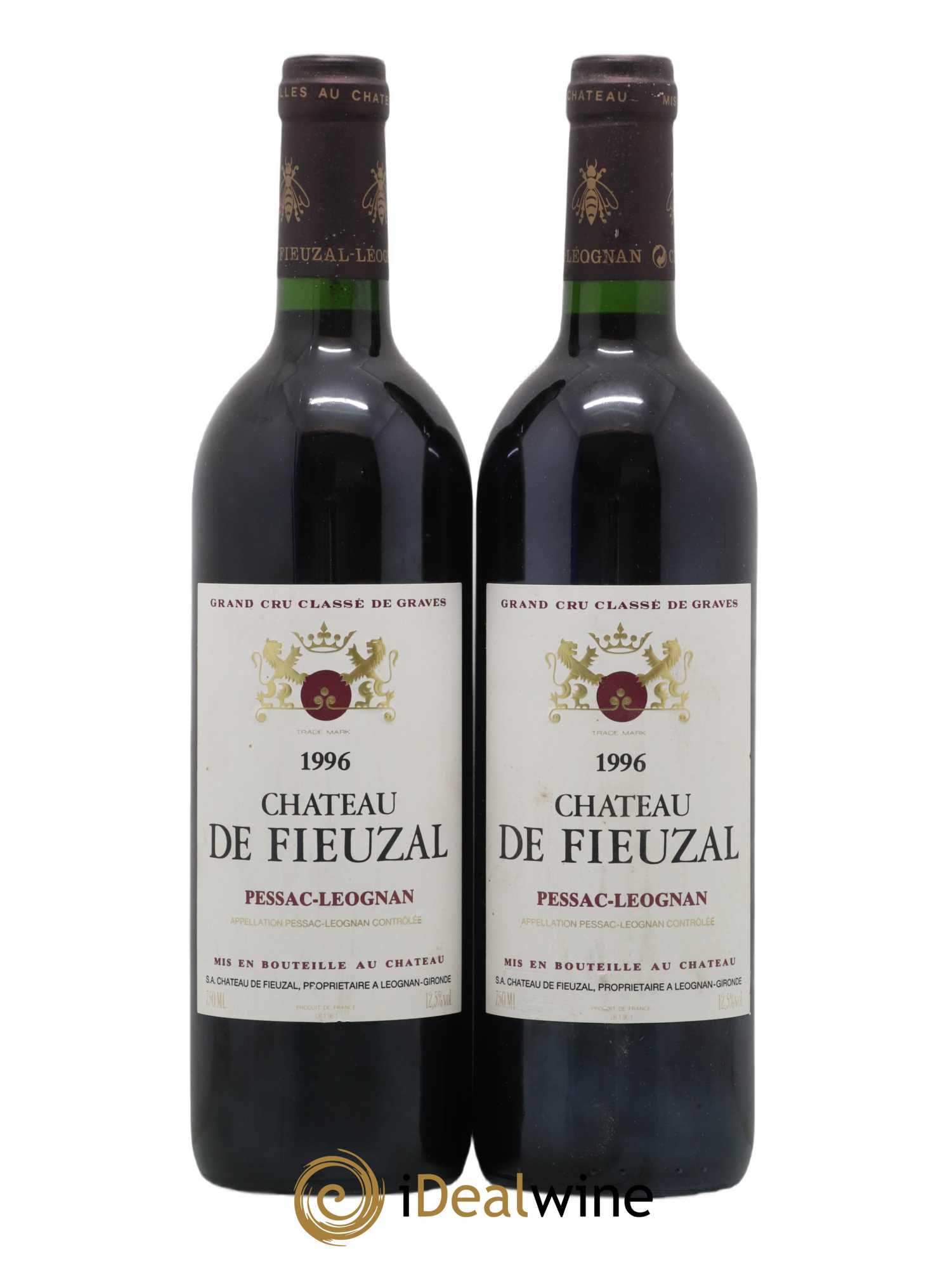 Château de Fieuzal Cru Classé de Graves 1996 - Lot de 2 bouteilles - 0