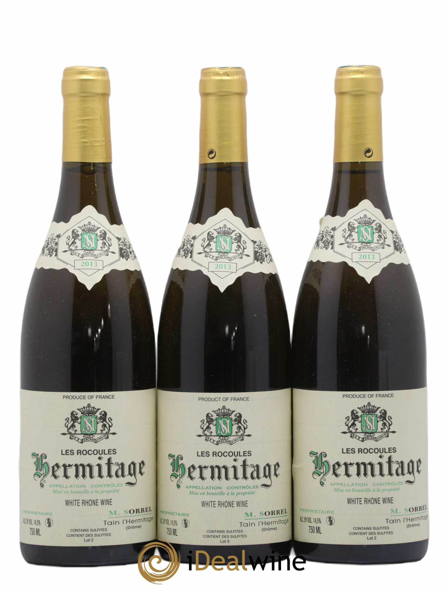 Hermitage Les Rocoules Marc Sorrel 2013 - Lot de 3 bouteilles - 0