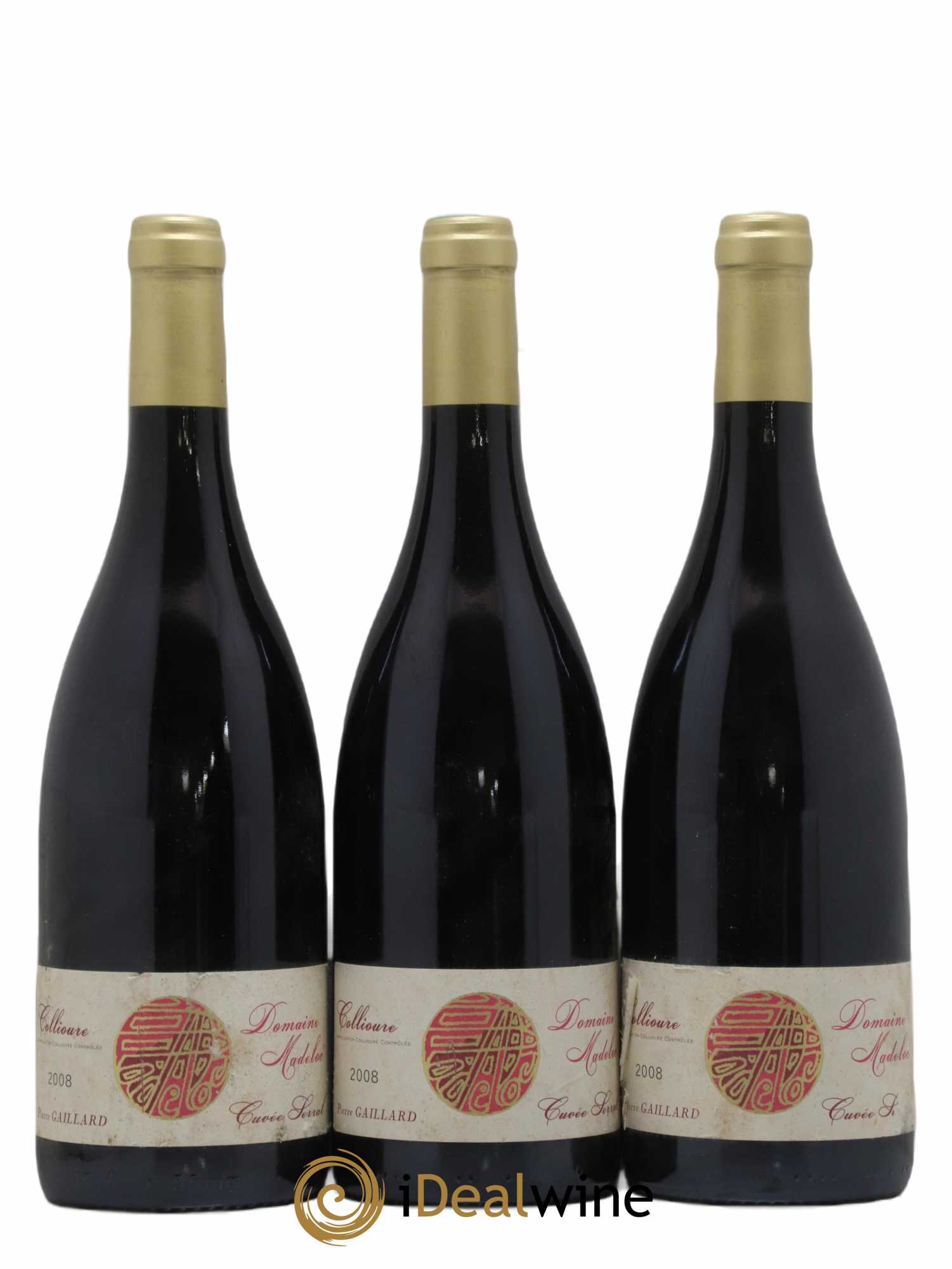 Collioure Cuvée Serral P. Gaillard 2008 - Lot de 3 bouteilles - 0