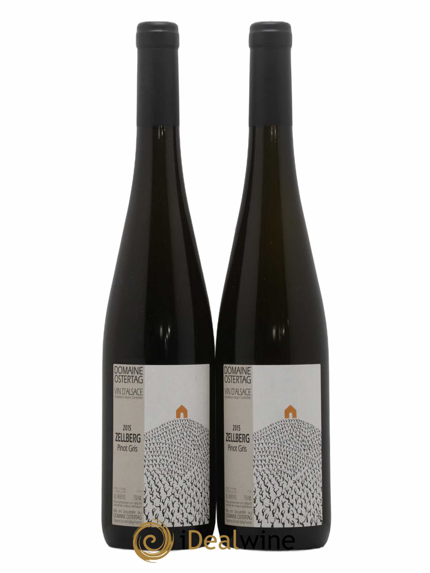 Alsace Pinot Gris Zellberg Ostertag (Domaine) 2015 - Lot de 2 bouteilles - 0