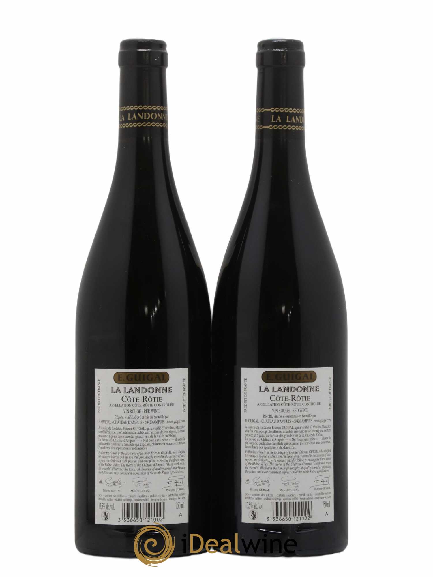 Côte-Rôtie La Landonne Guigal 2016 - Lot of 2 bottles - 1