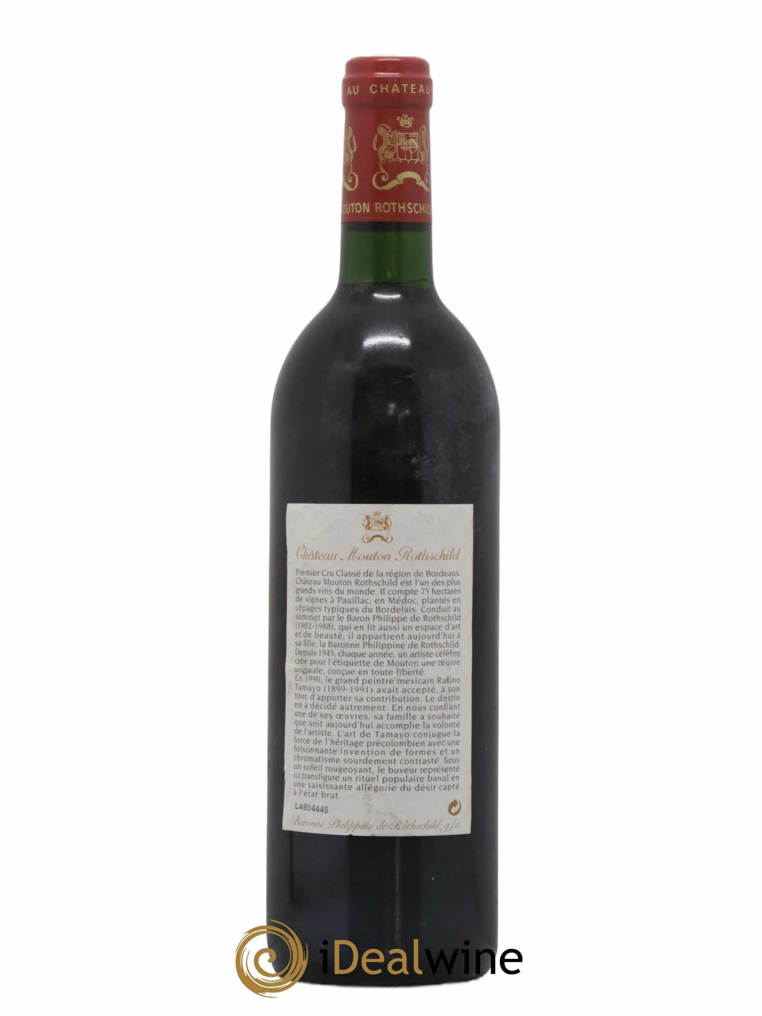 Château Mouton Rothschild 1er Grand Cru Classé 1988 - Lot de 1 bouteille - 1