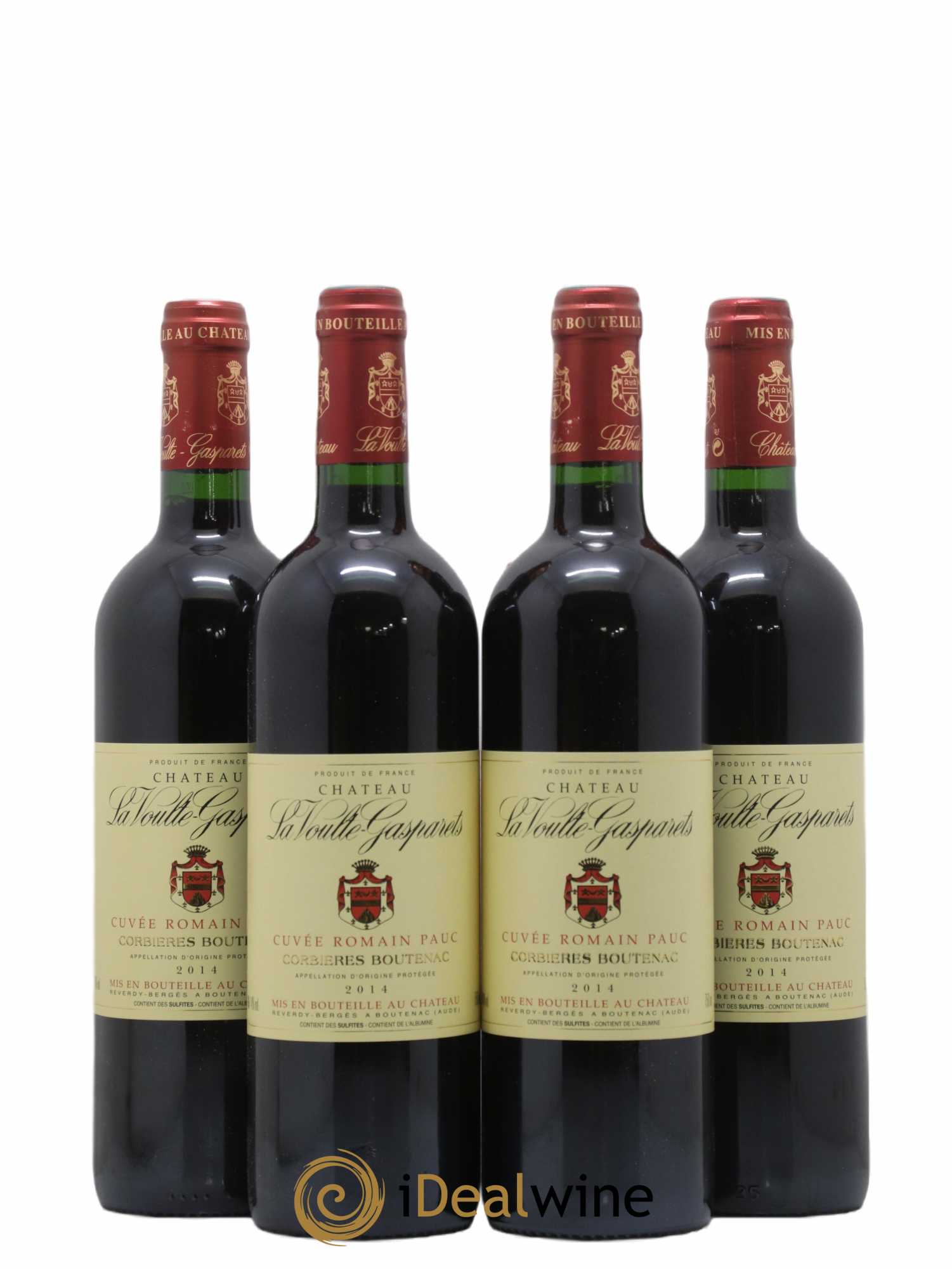 Corbières Boutenac La Voulte-Gasparets Cuvée Romain Pauc Patrick Reverdy 2014 - Lot de 4 bouteilles - 0