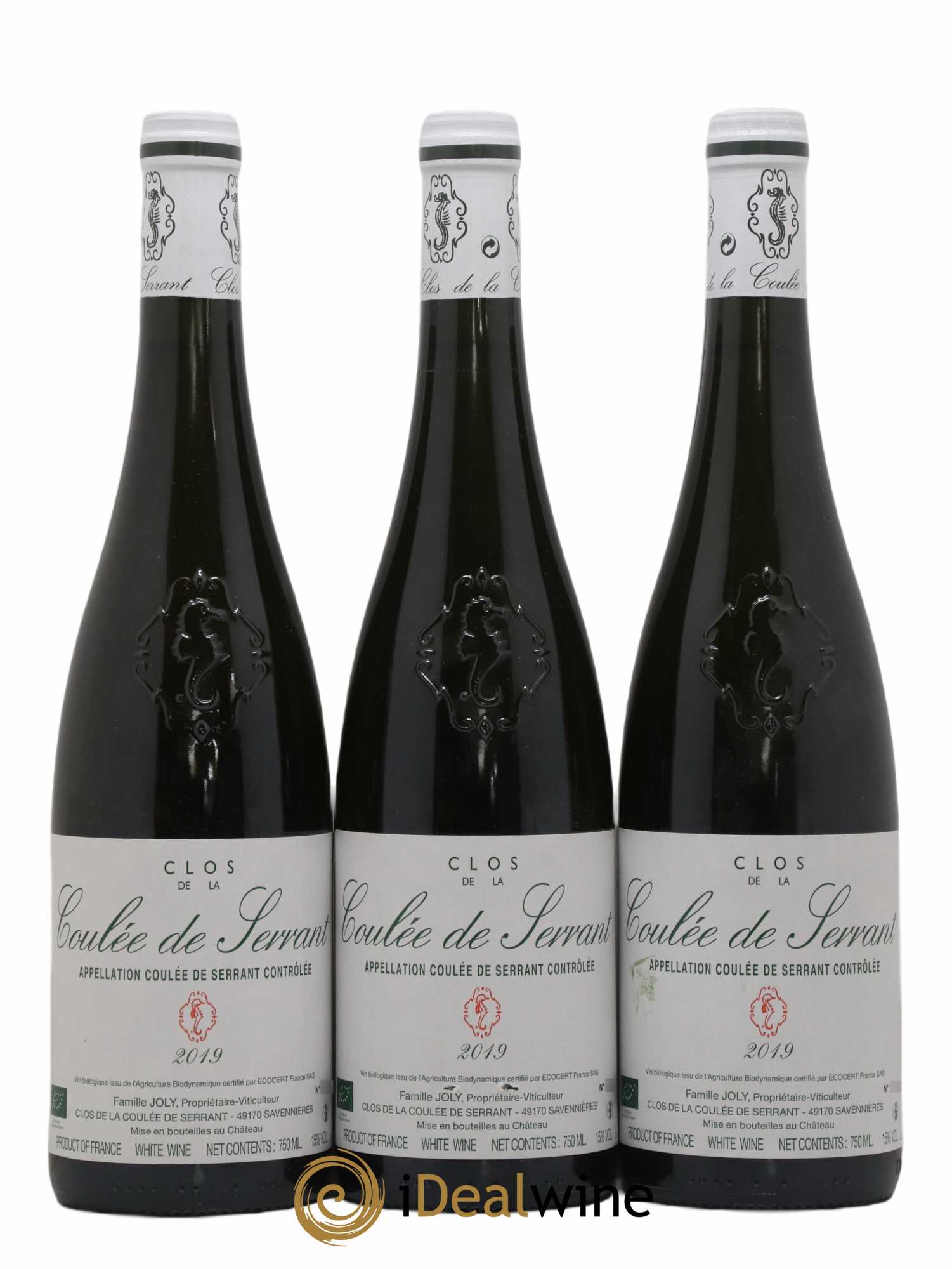 Savennières Clos de la Coulée de Serrant Vignobles de la Coulée de Serrant - Nicolas Joly 2019 - Lot de 3 bouteilles - 0
