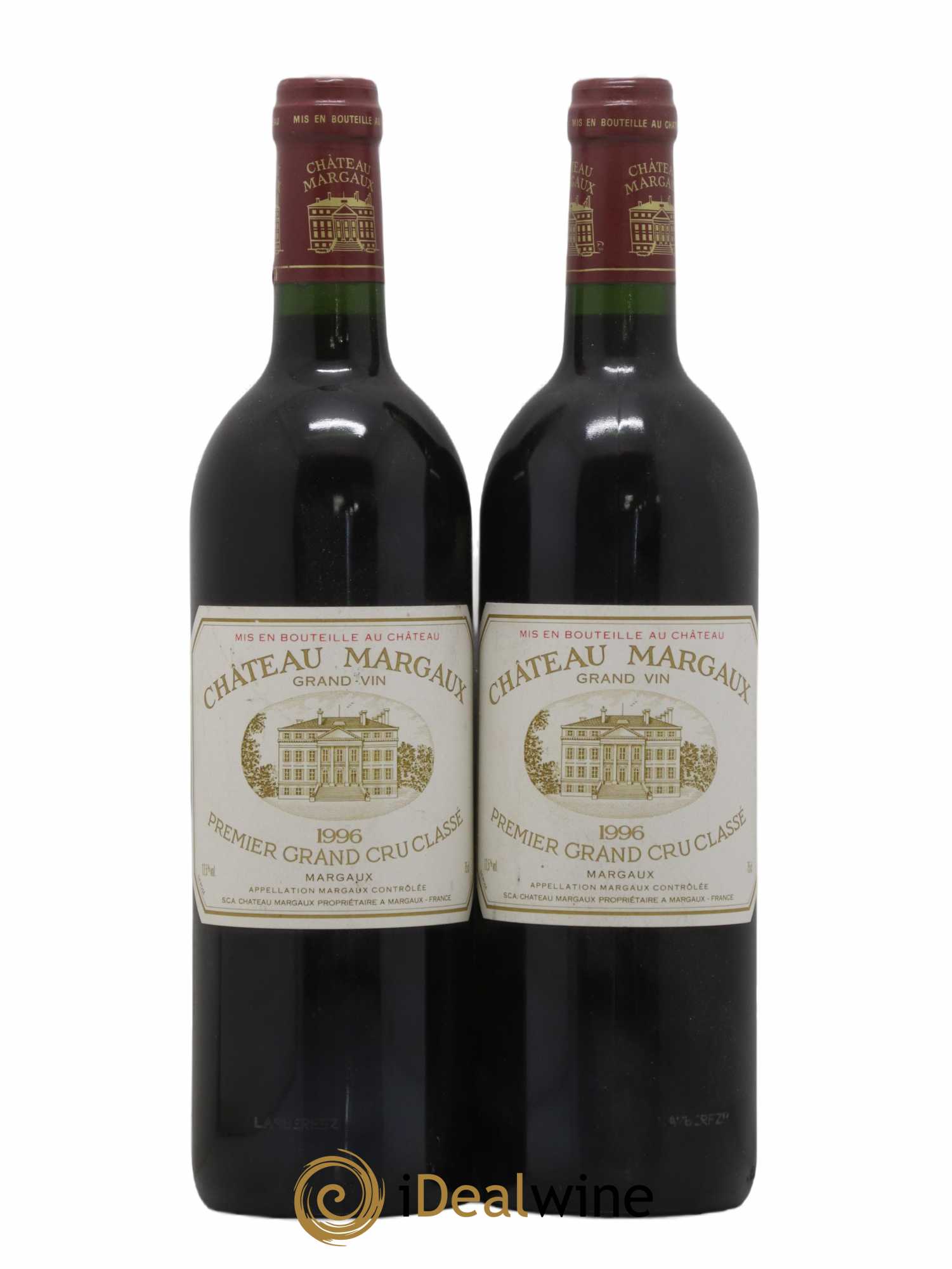 Château Margaux 1er Grand Cru Classé 1996 - Lot of 2 bottles - 0