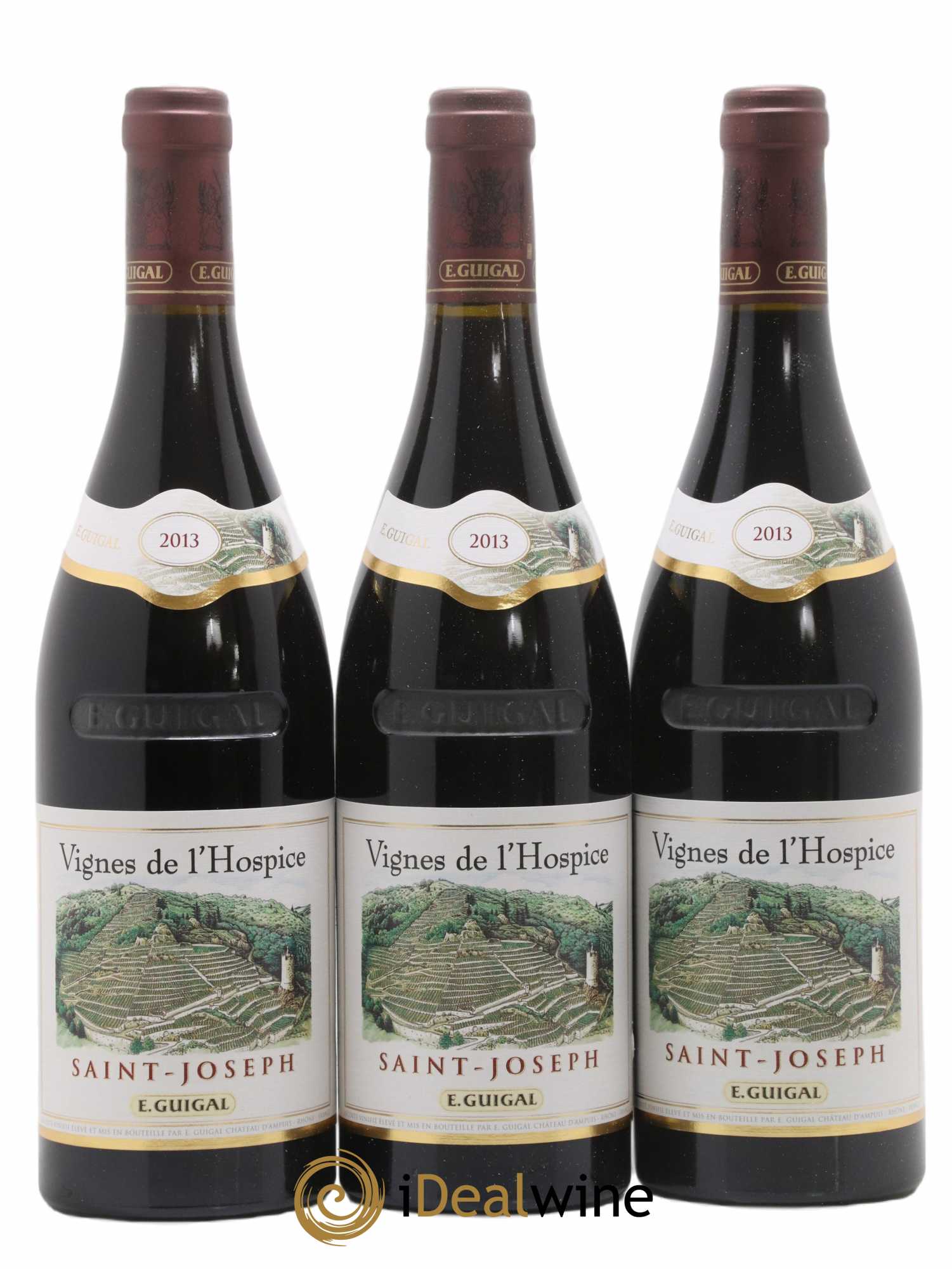 Saint-Joseph Vignes de l'Hospice Guigal 2013 - Lot de 3 bouteilles - 0