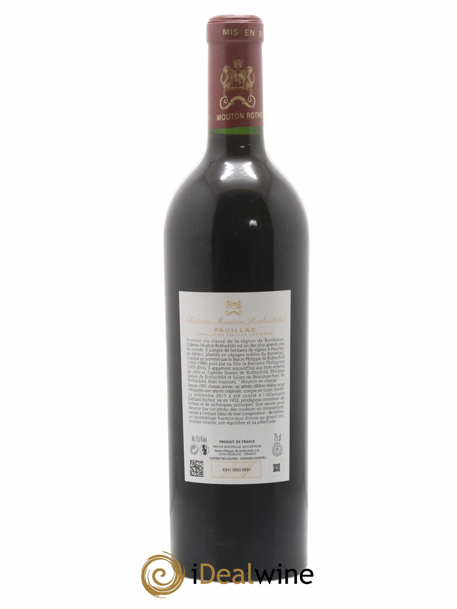 Château Mouton Rothschild 1er Grand Cru Classé 2015 - Lot de 1 bouteille - 2