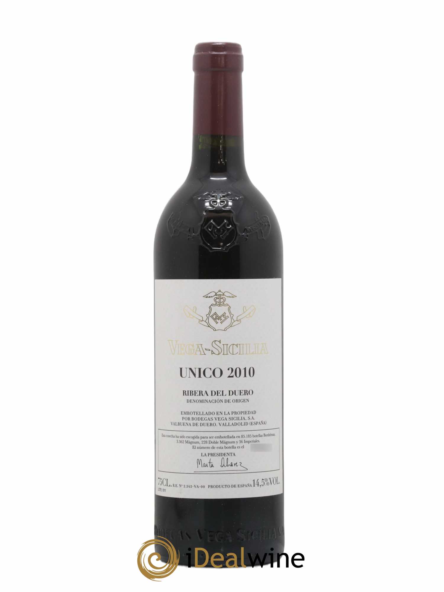 Ribera Del Duero DO Vega Sicilia Unico Famille Alvarez 2010 - Lot de 1 bouteille - 0