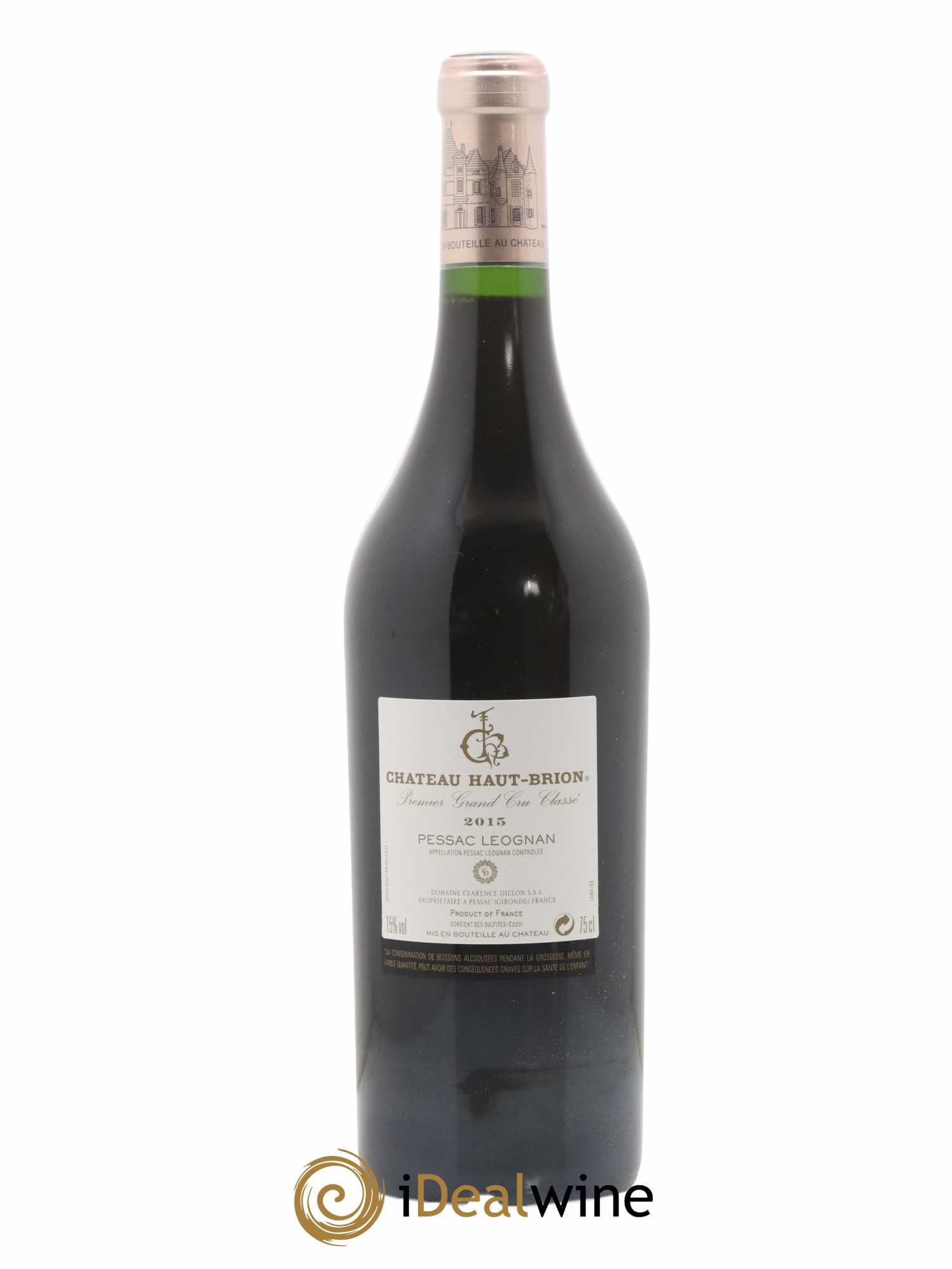 Château Haut Brion 1er Grand Cru Classé 2015 - Lot de 1 bouteille - 2