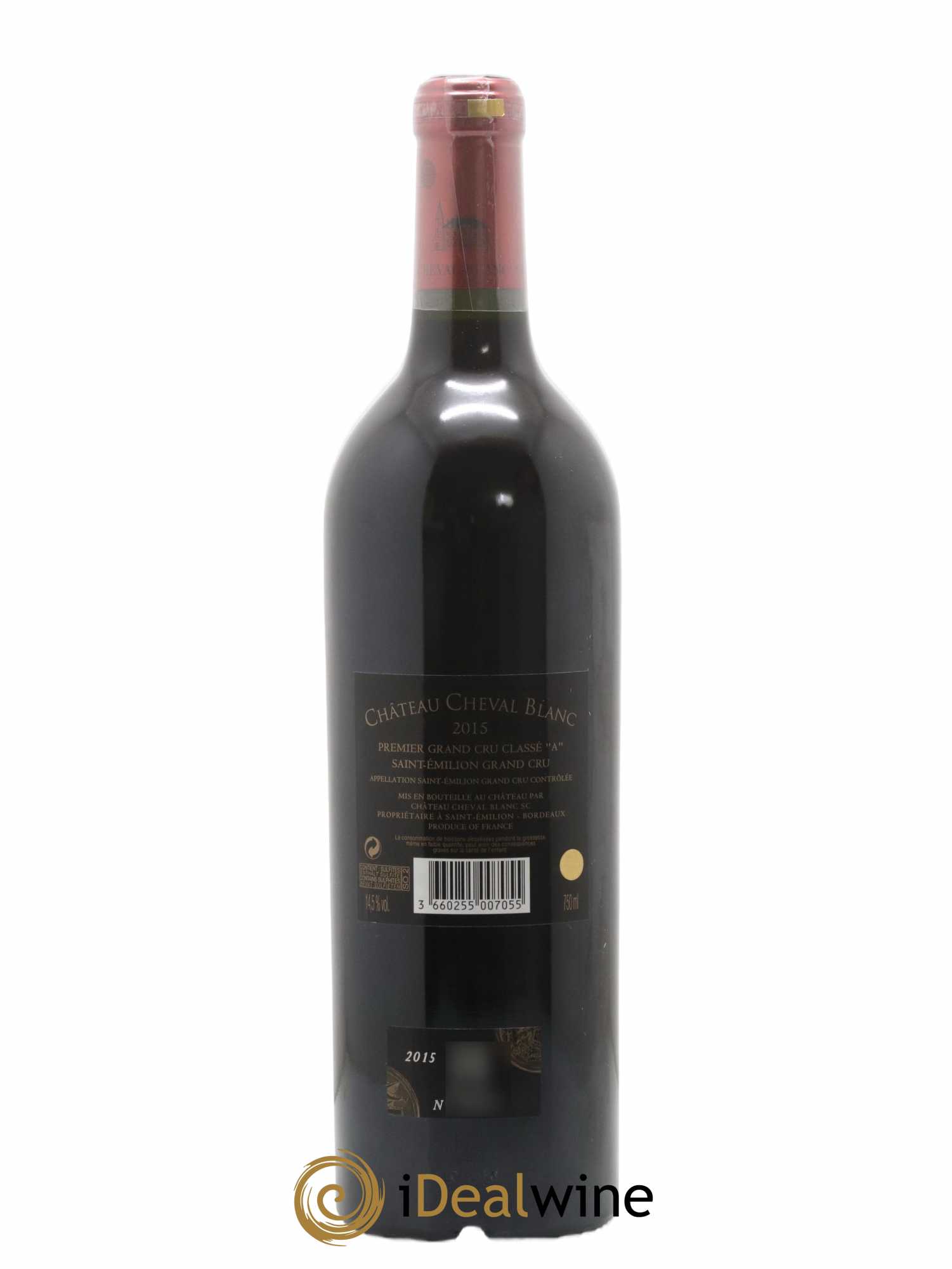 Château Cheval Blanc 1er Grand Cru Classé A 2015 - Lot of 1 bottle - 2
