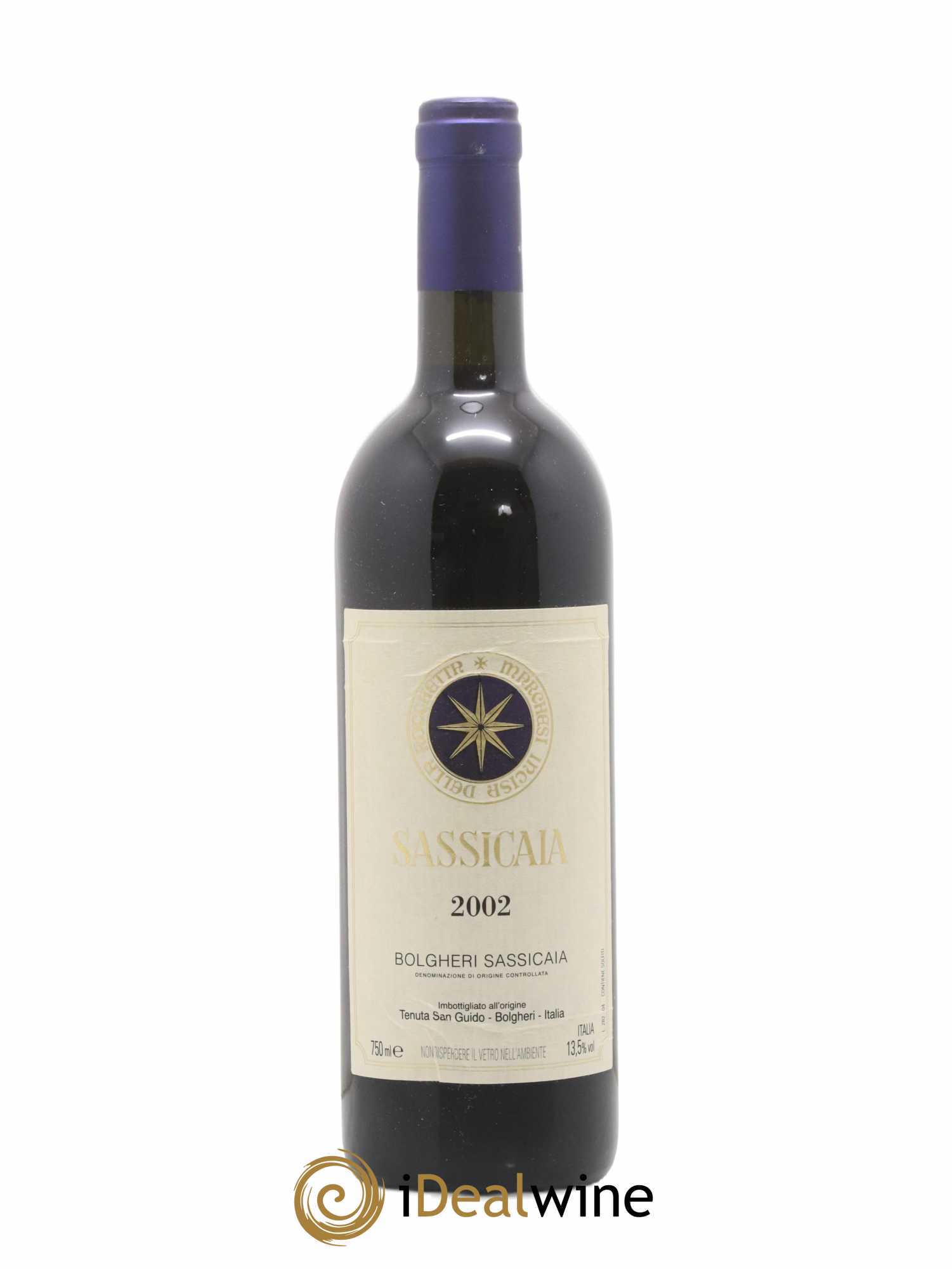 Bolgheri DOC Sassicaia Tenuta San Guido 2002 - Lot de 1 bouteille - 0