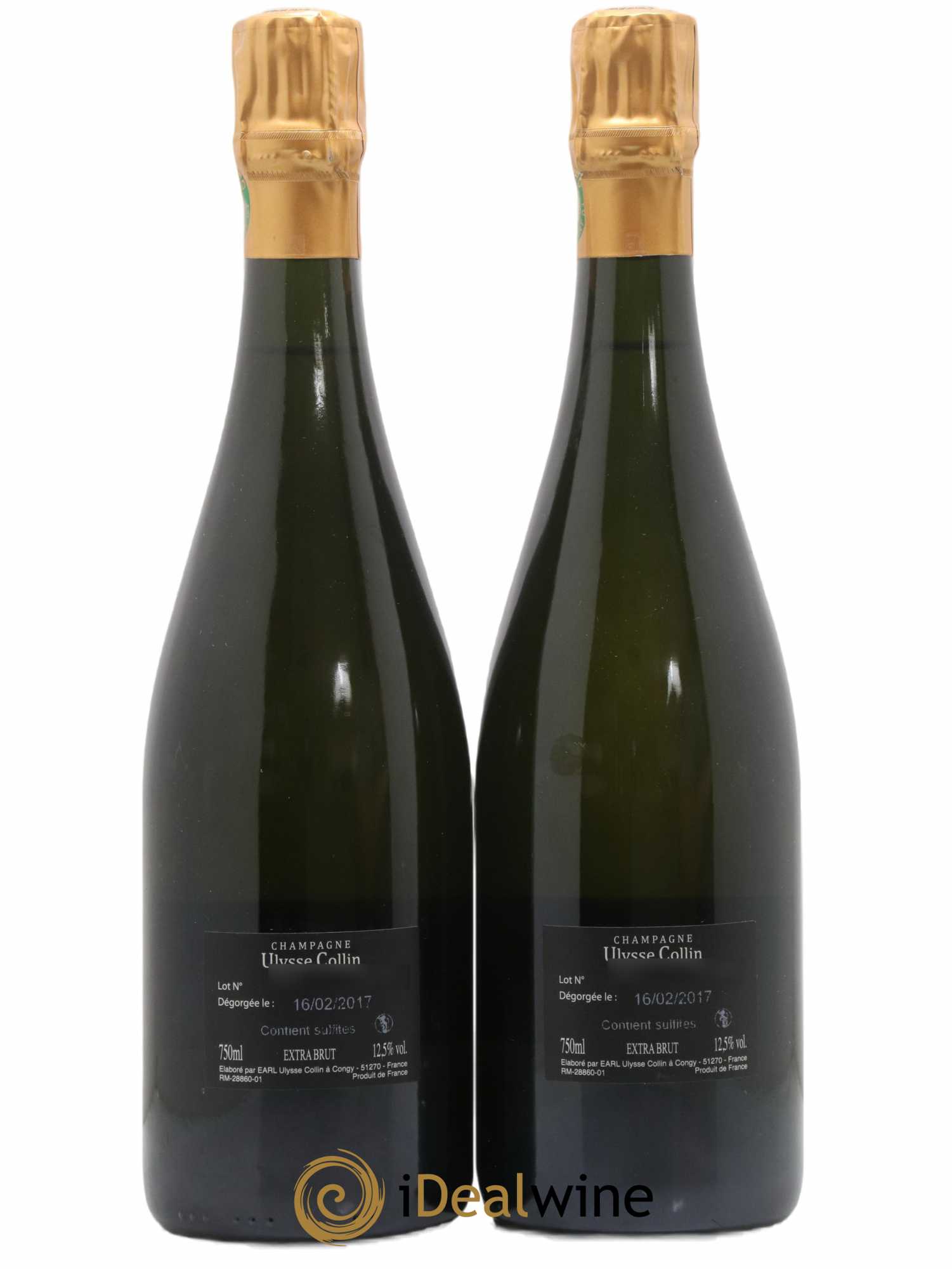 Les Roises Blanc de Blancs Extra-Brut Ulysse Collin - Lot de 2 bouteilles - 1