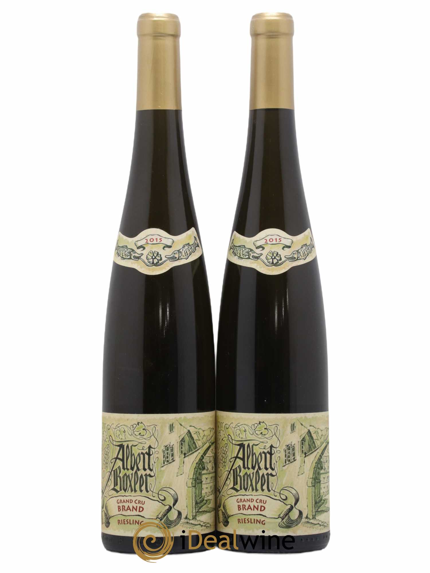 Alsace Riesling Grand Cru Brand Albert Boxler 2015 - Lot de 2 bouteilles - 0